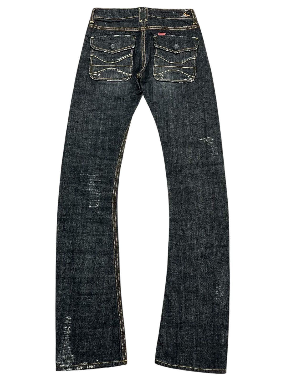 Japanese Brand 2000s Gekko - Distressed Denim Size US 29 - 2 Thumbnail