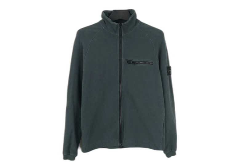 Stone Island Stone Island Green Logo Zip Jacket Size US M / EU 48-50 / 2 - 1 Thumbnail