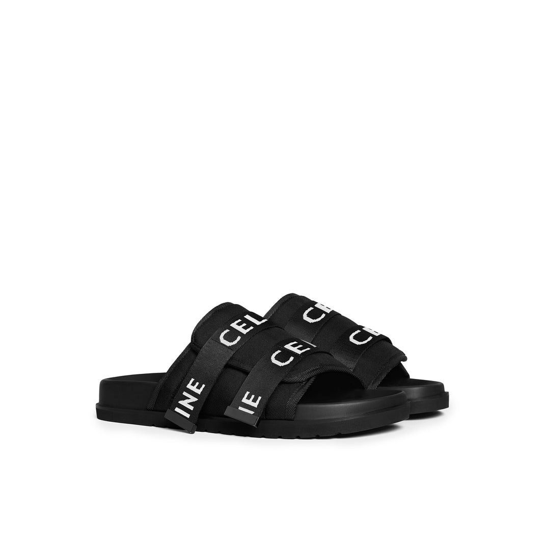 Celine CELINE Pitea $800 Black/White Sandals New & Authentic (Men's Size US 9 / EU 42 - 2 Thumbnail