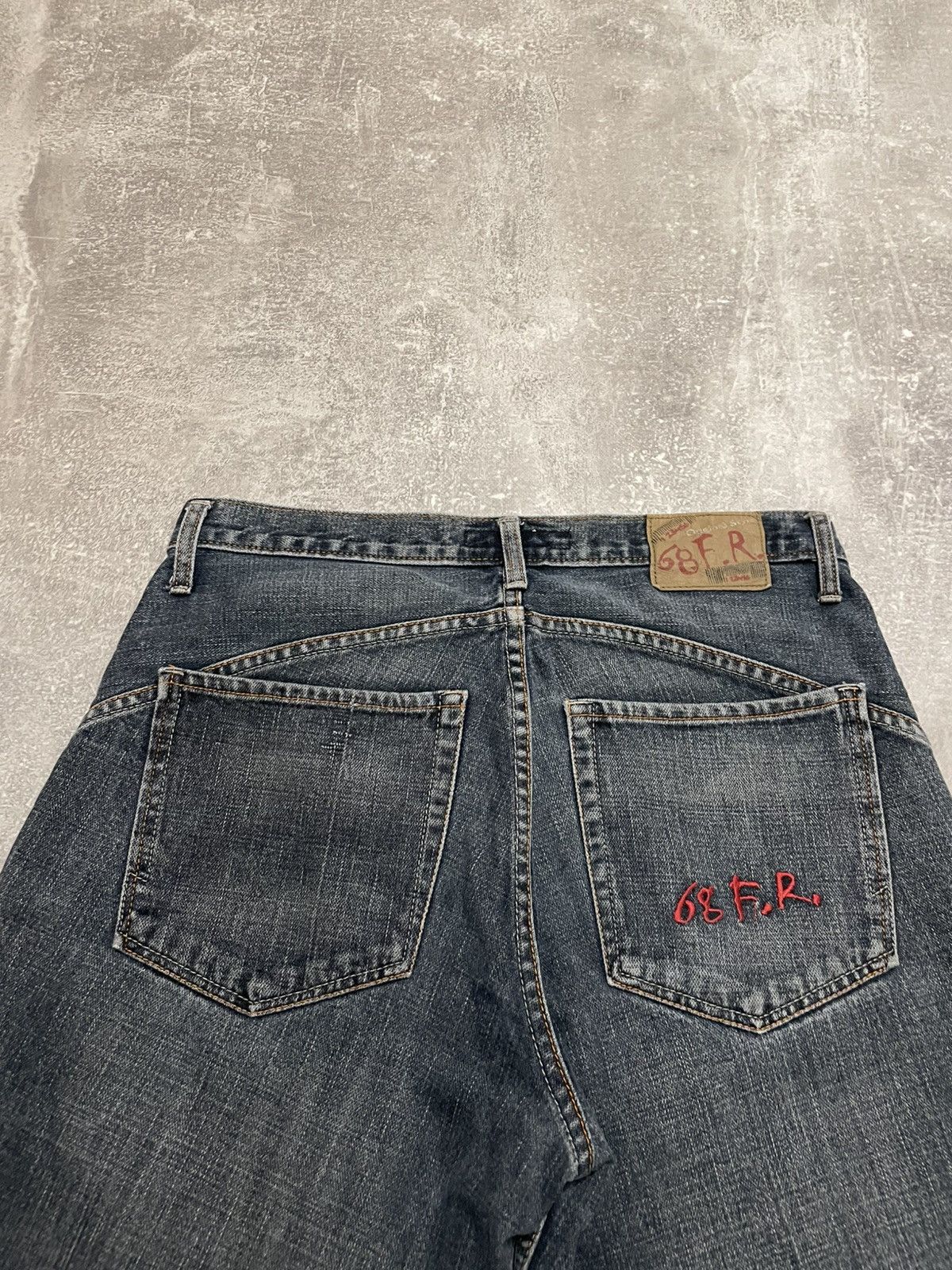 Vintage Vintage Distressed 68 F.R Embroidered Rap Buggy Denim Shorts Size US 34 / EU 50 - 12 Thumbnail