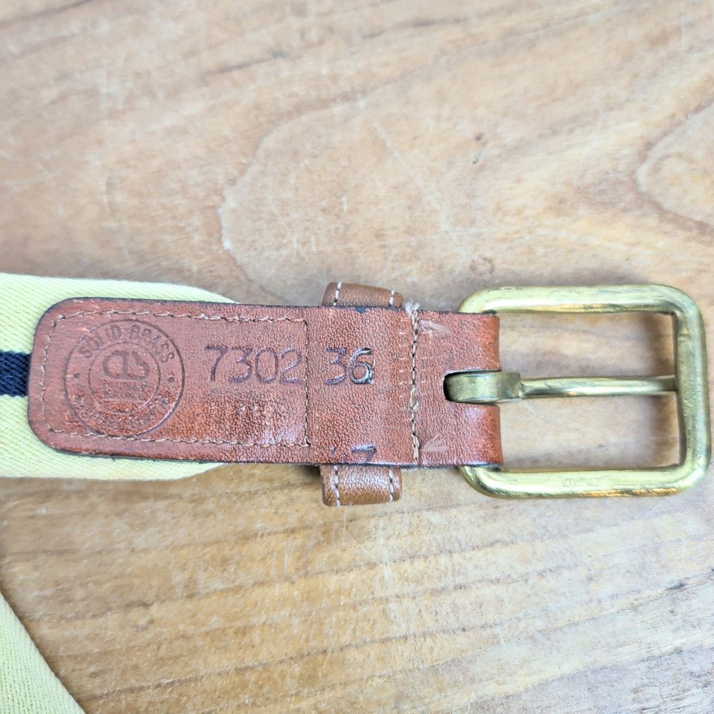 Dooney & Bourke × Vintage Vintage Dooney & Bourke Stretch Canvas & Leather Belt 36 Size 36 - 2 Thumbnail