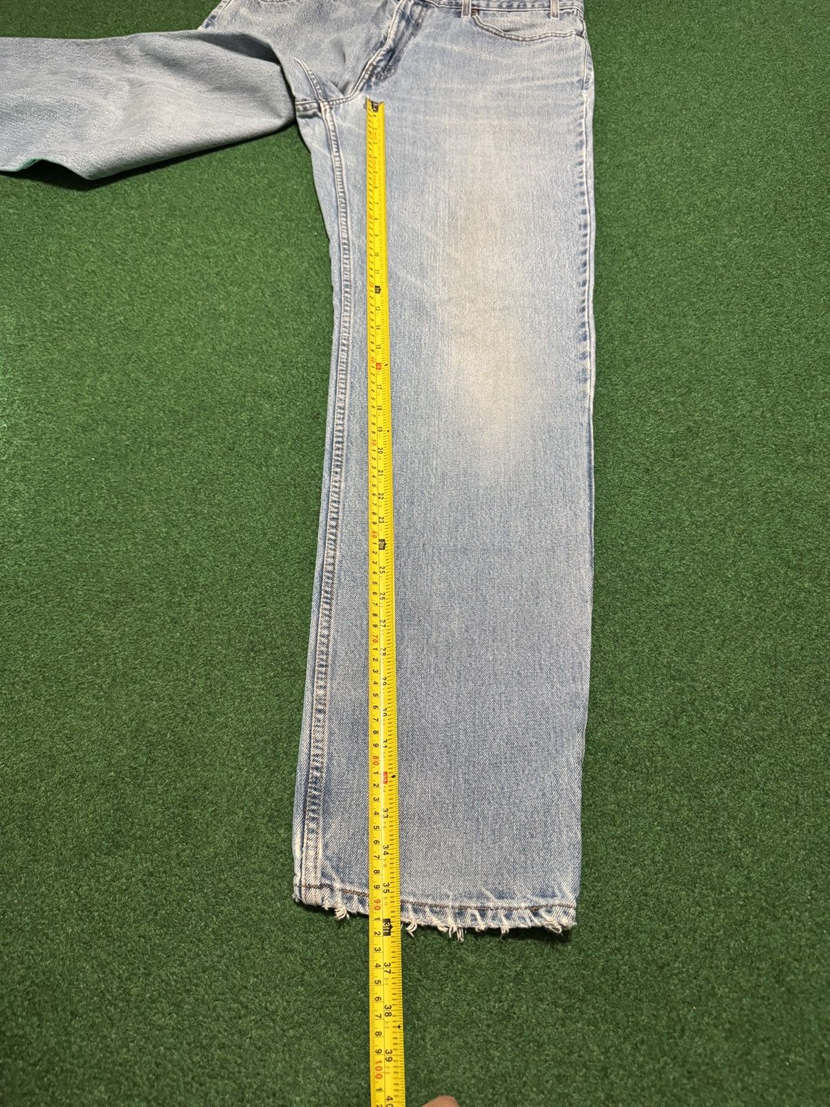 Levi's Vintage Clothing Levis 550 Relaxed Fit Light Wash 38x36 Wide Leg Y2K Jeans Size US 38 / EU 54 - 8 Thumbnail