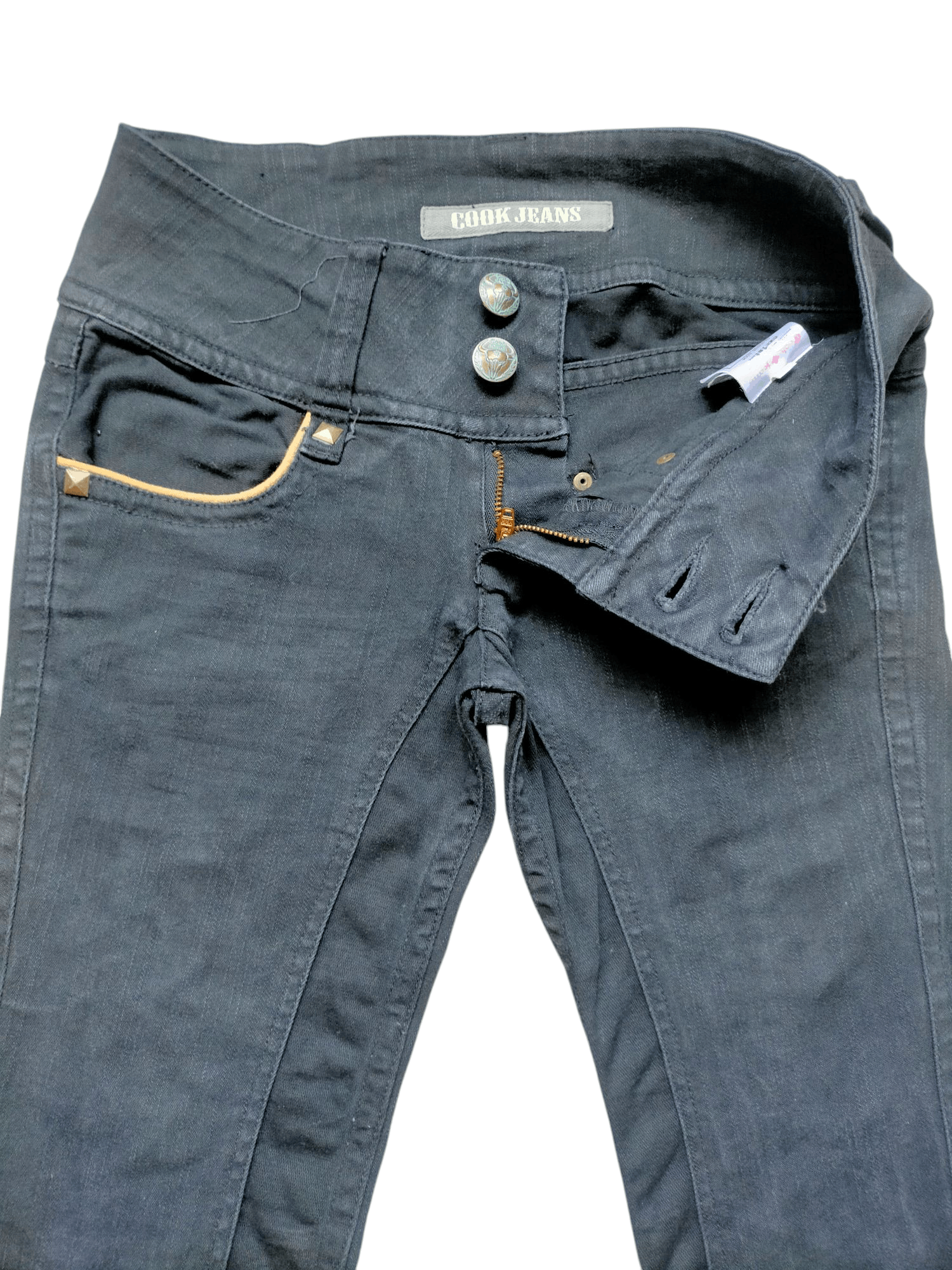 If Six Was Nine Flare Cook Jeans Low Rise Stretch Boot cut Denim Size US 29 - 6 Thumbnail