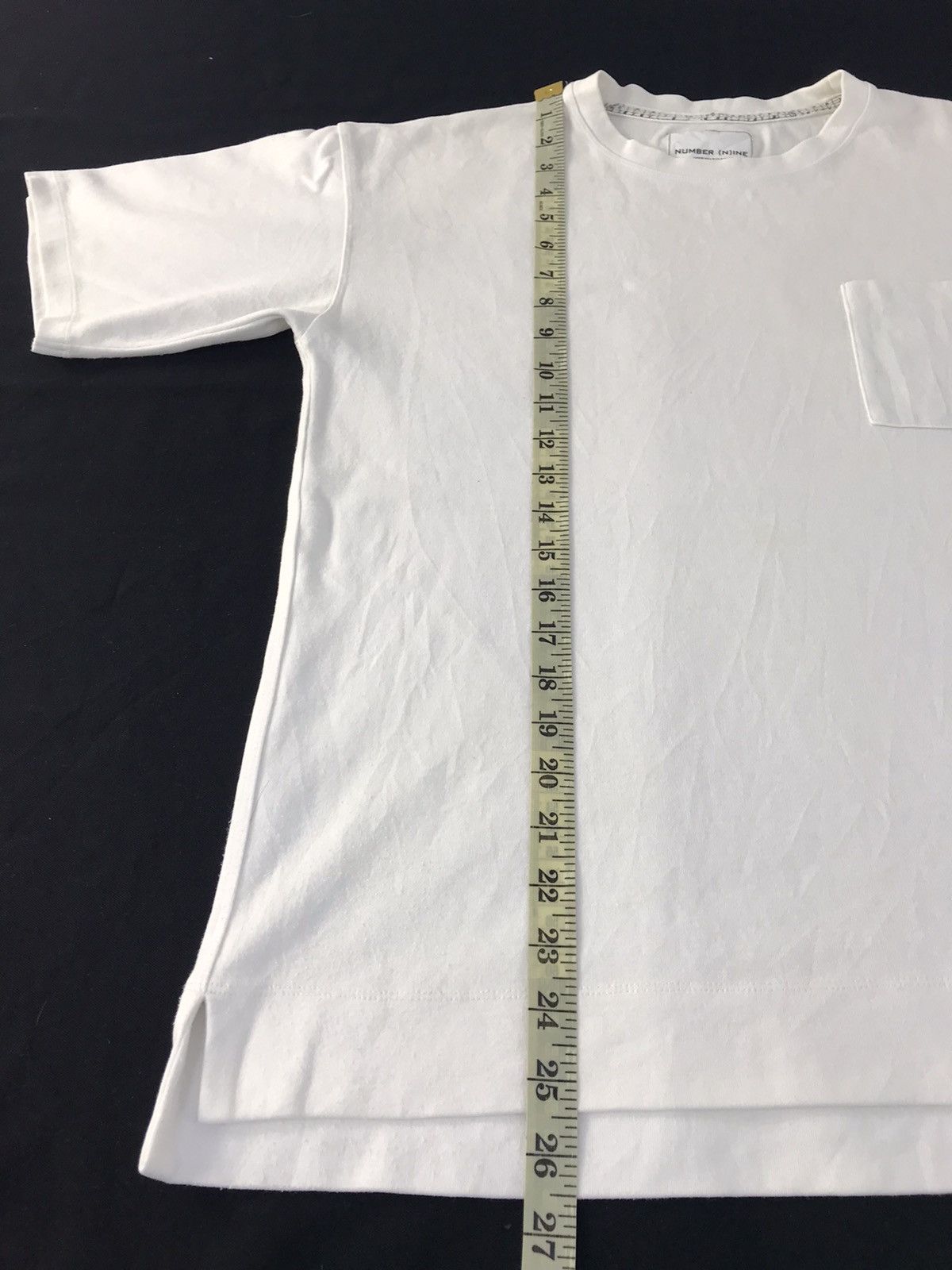 Number (N)ine Number (N)ine Studios Japanese Brand Plain Single Pocket Tee Size US M / EU 48-50 / 2 - 9 Thumbnail