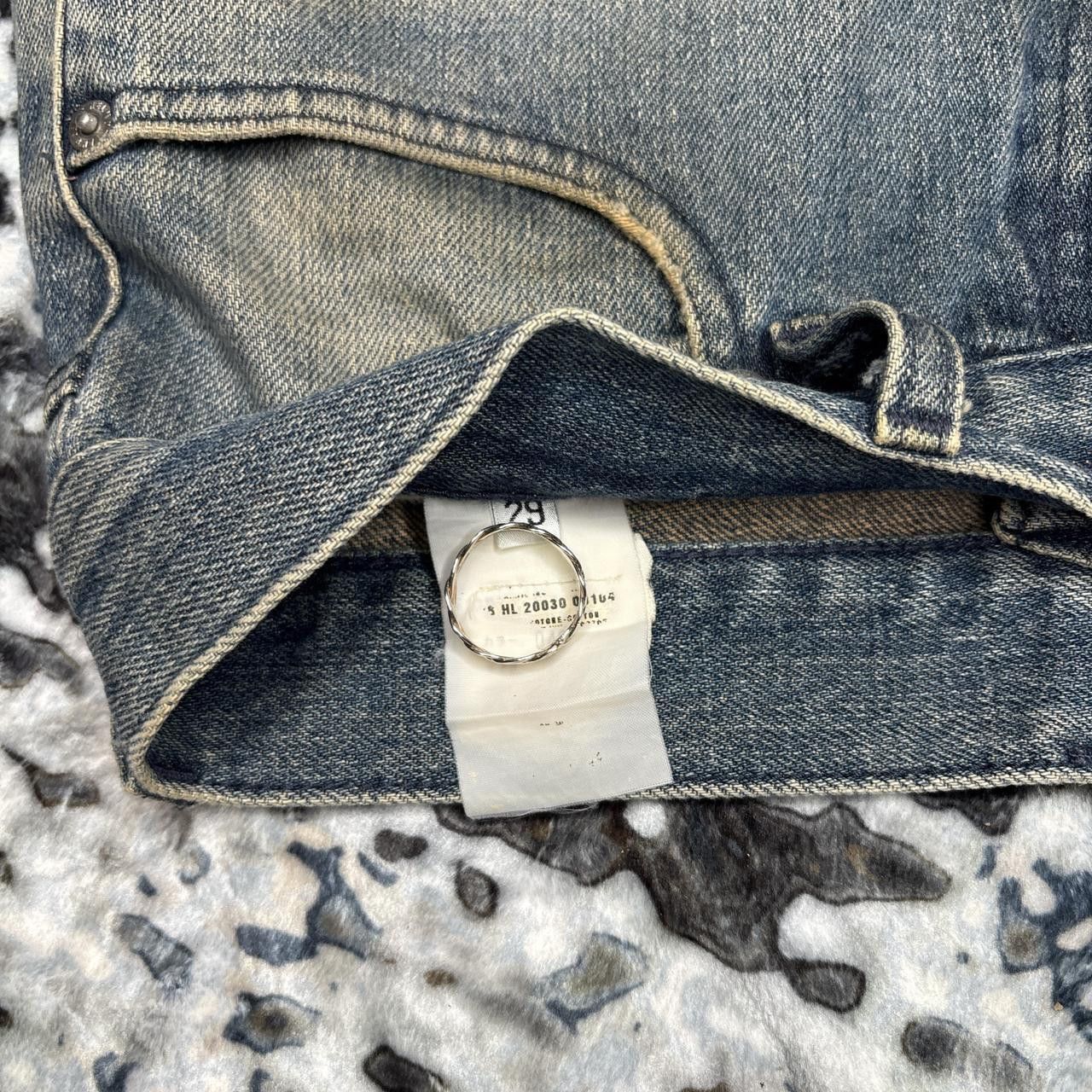Helmut Lang Helmut Lang 1998 Light Wash Denim Size US 29 - 5 Thumbnail