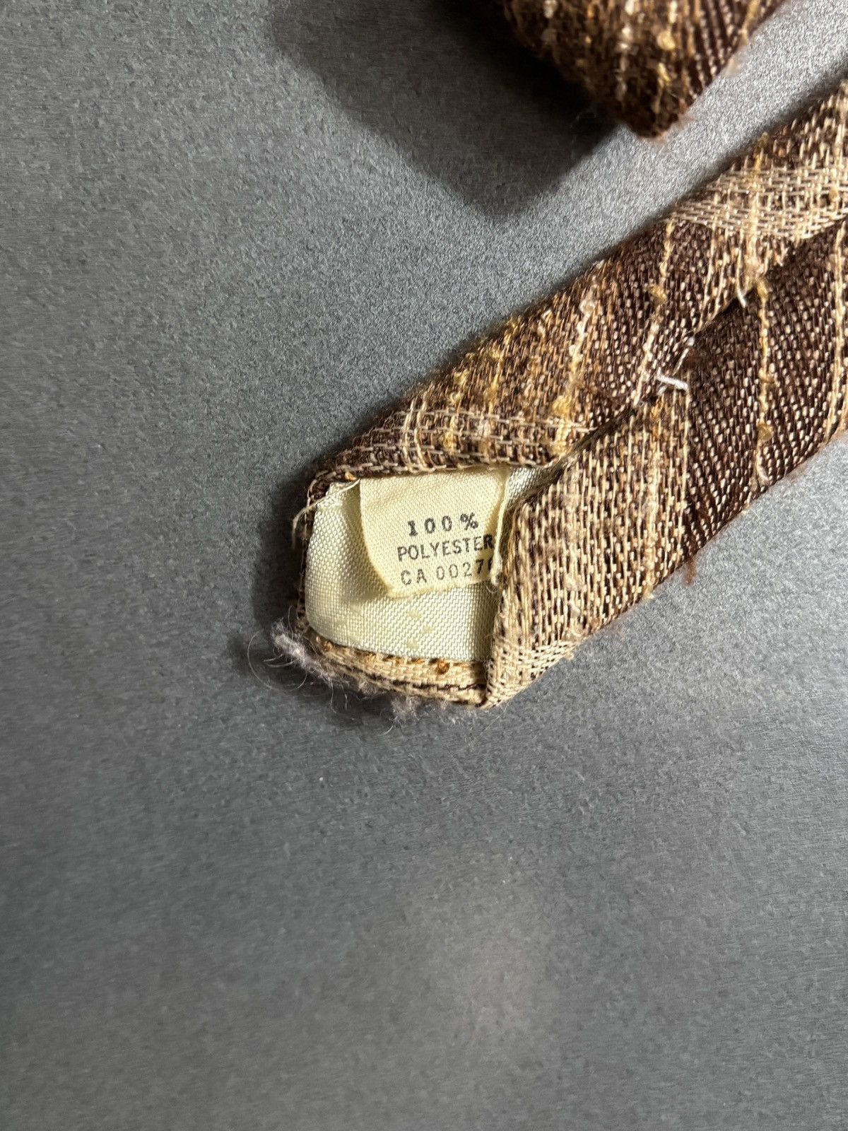 Vintage Vintage Plaid Tie Shaggy Necktie Pattern Stripe 1960s 1970s Size ONE SIZE - 9 Thumbnail