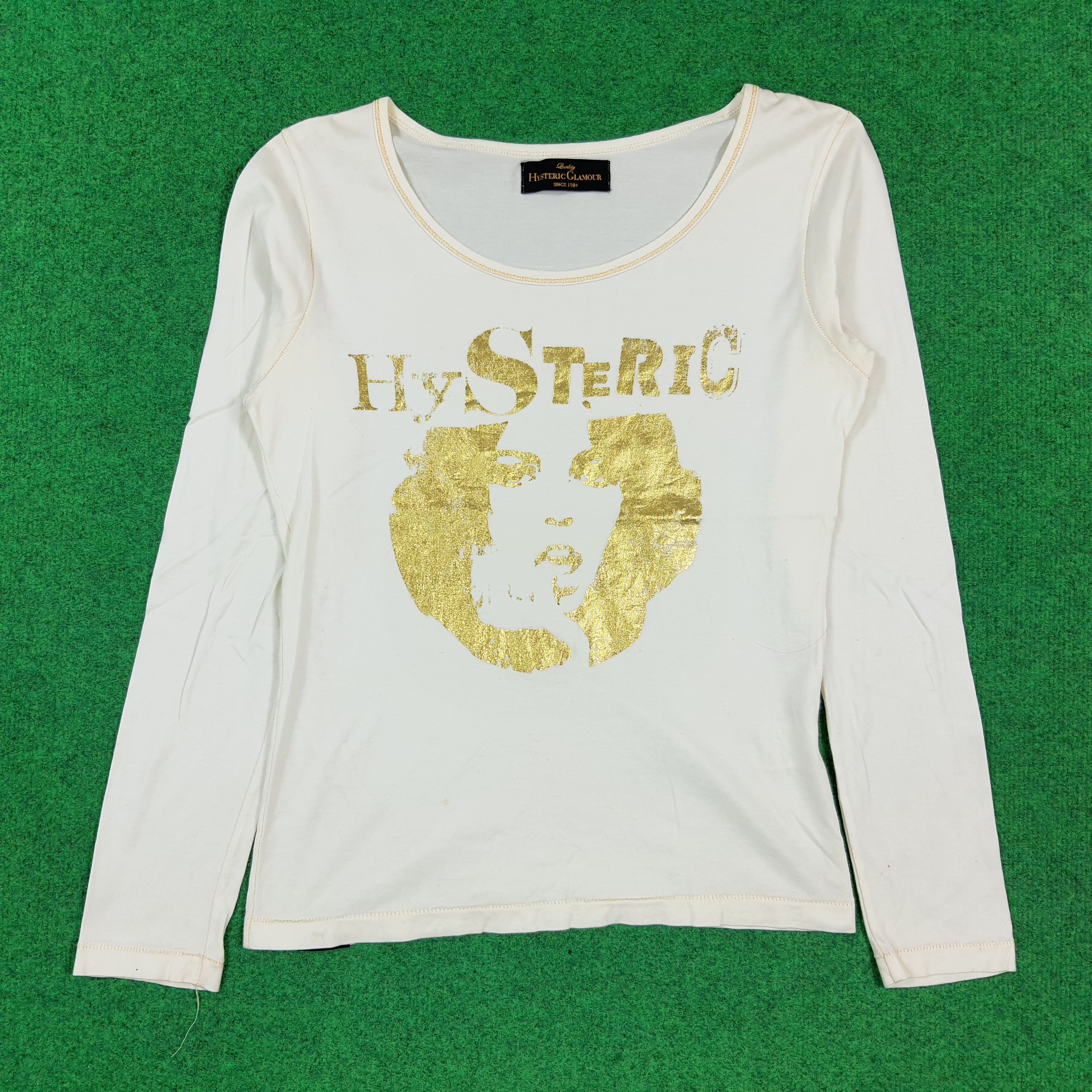 Hysteric Glamour Vintage Hysteric Glamour Japan Gold Logo Tshirt C301N33 Size S / US 4 / IT 40 - 1 Thumbnail