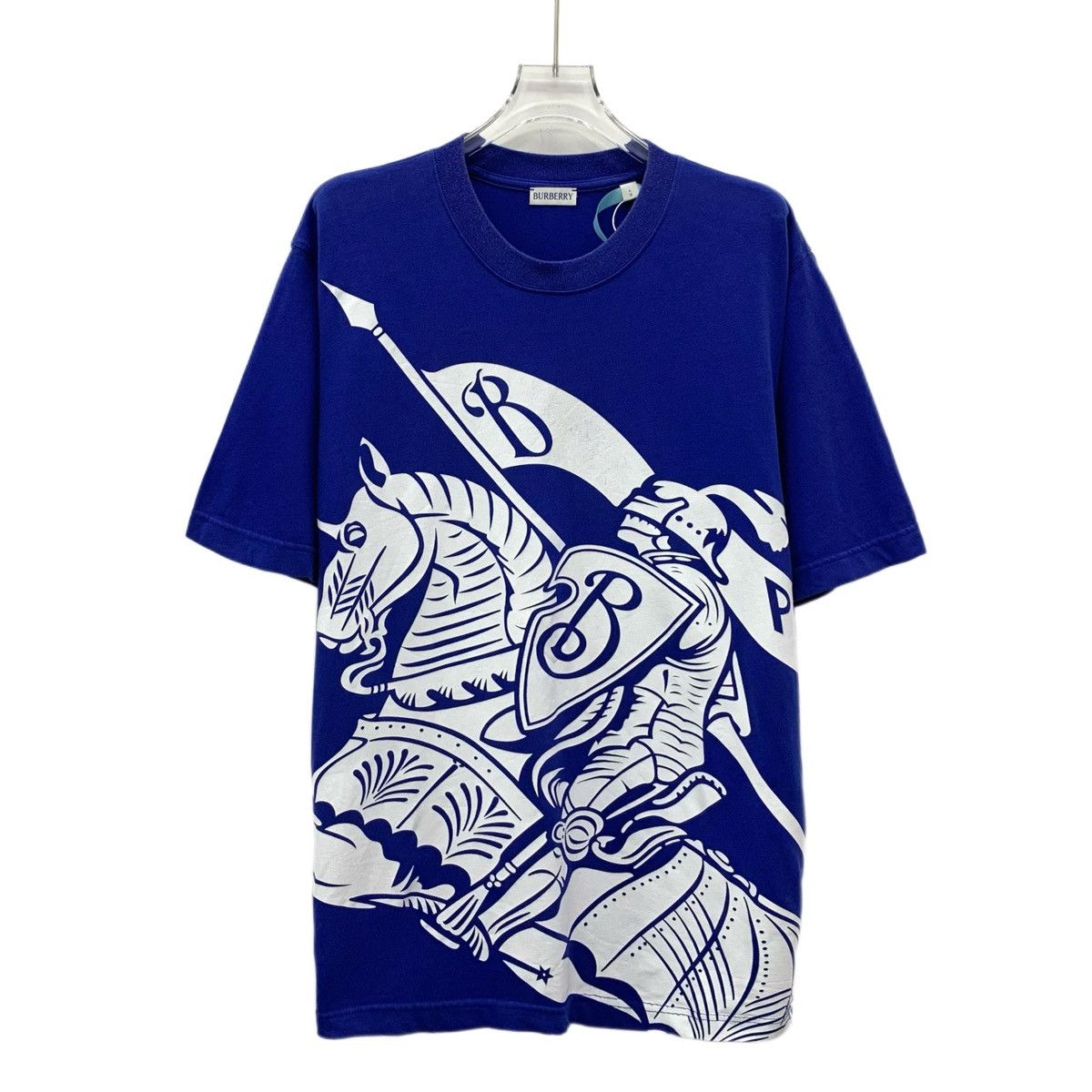 Burberry Burberry Equestrian Knight Print Short Sleeve T-shirt K26WX Size US L / EU 52-54 / 3 - 1 Thumbnail