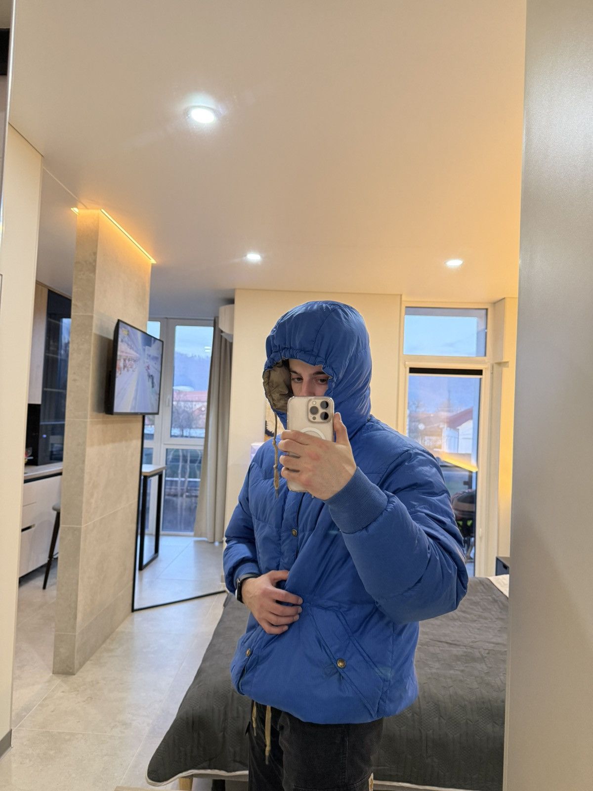 Polo Ralph Lauren Vintage 90’s Blue Polo Ralph Lauren Puffer Jacket With Hood Size US L / EU 52-54 / 3 - 4 Thumbnail