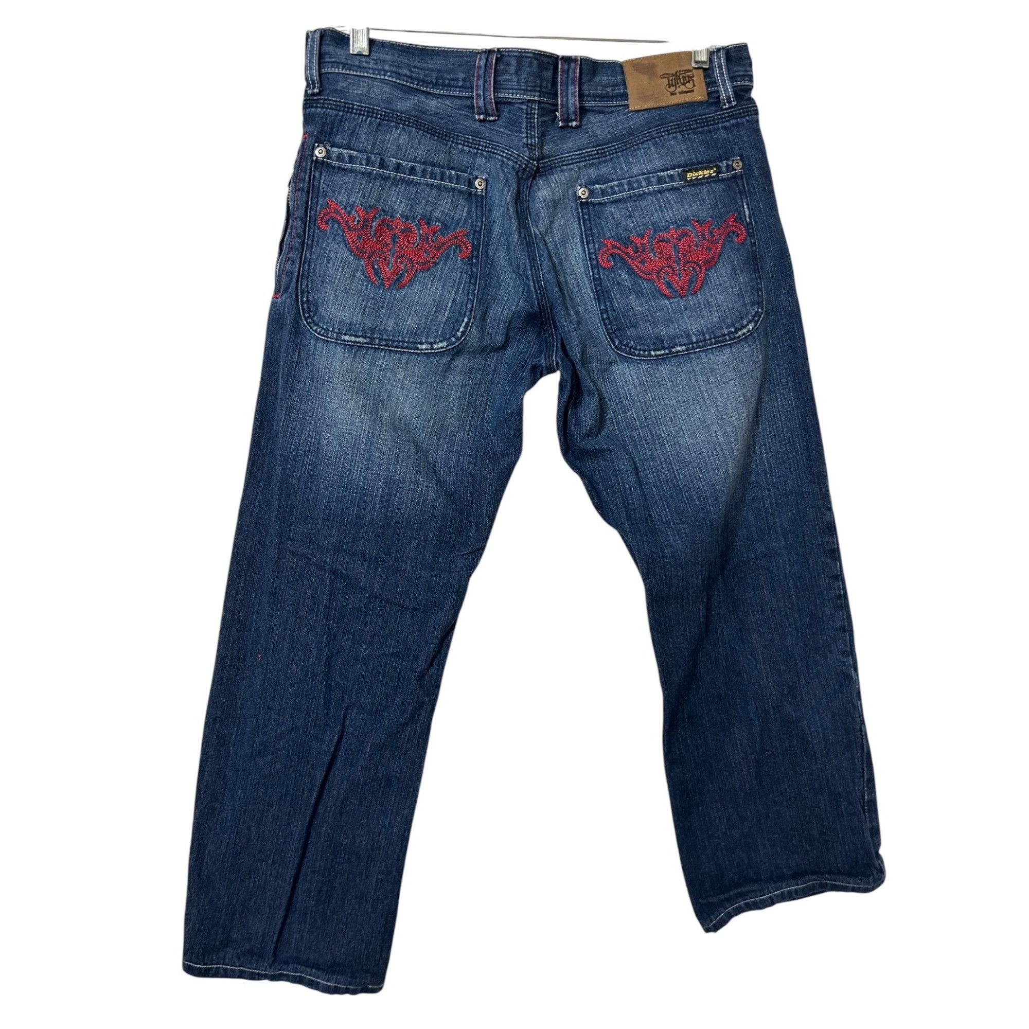 Dickies Vintage Y2K Dickies Tykes Denim Button Fly Jeans Red Stitch Size US 36 / EU 52 - 1 Thumbnail