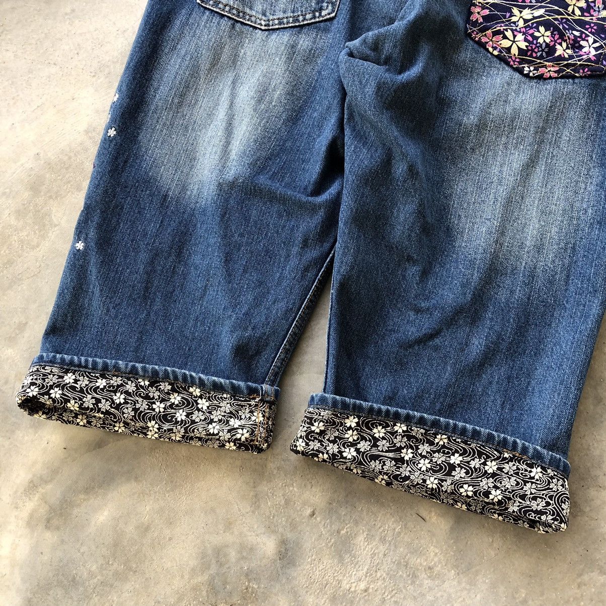 Japanese Brand Sukajan Pants Rare Flying Peacock Jorts Size US 34 / EU 50 - 6 Thumbnail