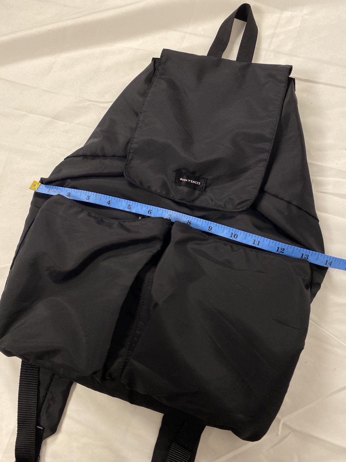 Yohji Yamamoto 2000 Yohji Yamamoto Y’saccs Bagpack Black Nylon Size ONE SIZE - 15 Thumbnail