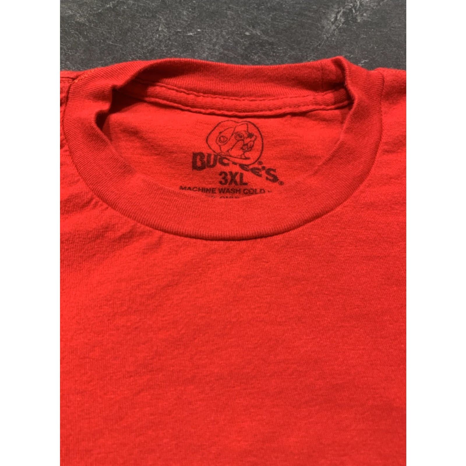 Gildan Buc-ee's Beaver Graphic Red T-Shirt - Gildan - Adult 3XL - Short Sleeve - Solid Cotton - Mens Size US XXL / EU 58 / 5 - 6 Thumbnail