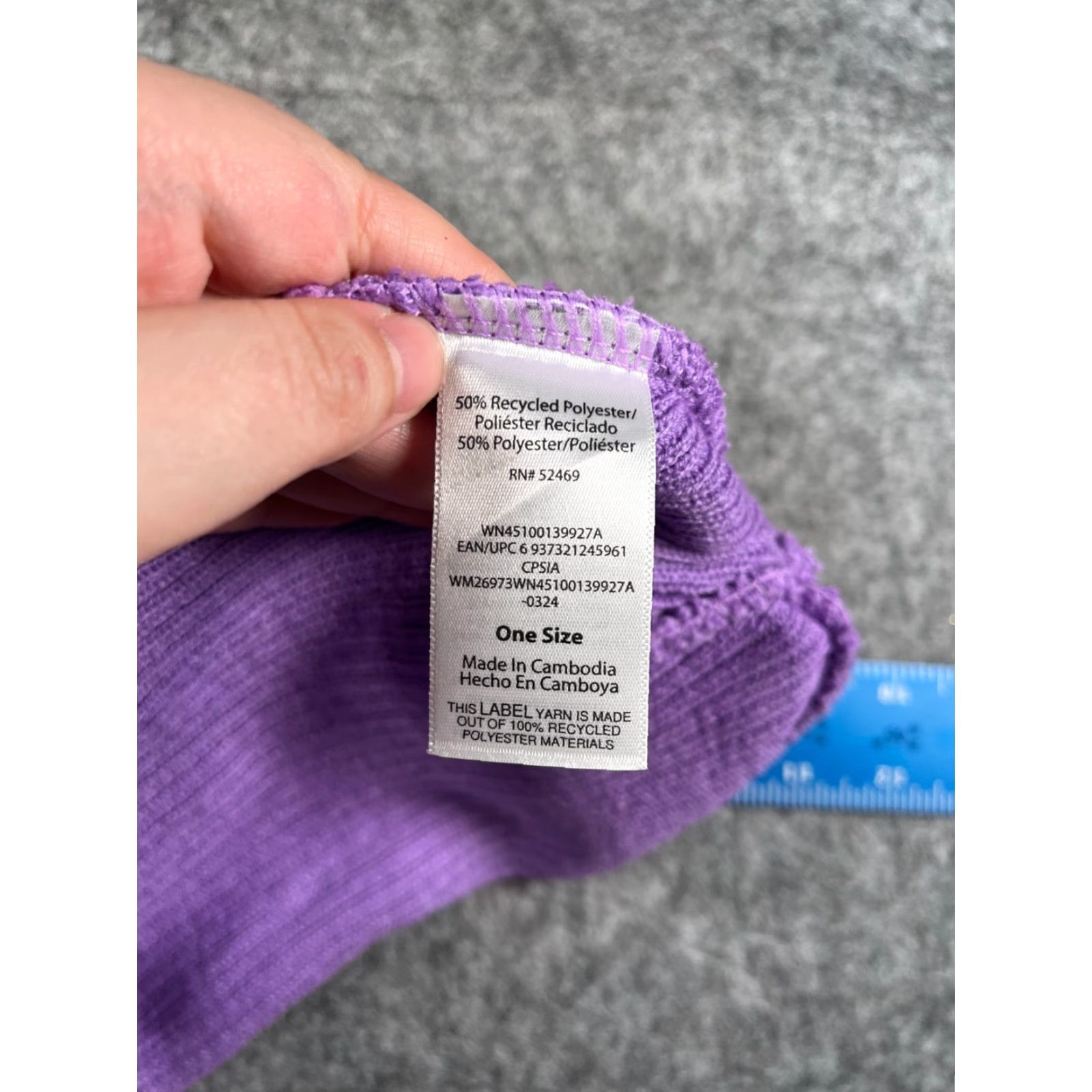 Vintage Wonder Nation Beanie Hat One Size Purple Knit Polyester Women Ski NEW Size ONE SIZE - 8 Thumbnail