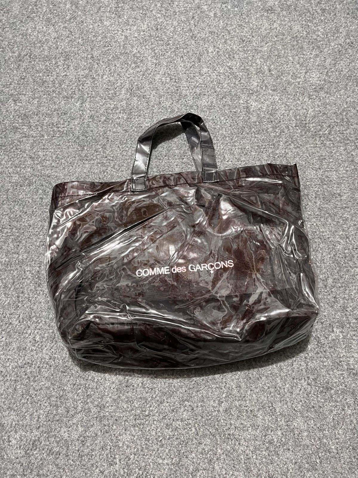 Comme des Garcons × Japanese Brand Comme des Garcons Tote Bag Kraft Paper PVC Size ONE SIZE - 9 Thumbnail