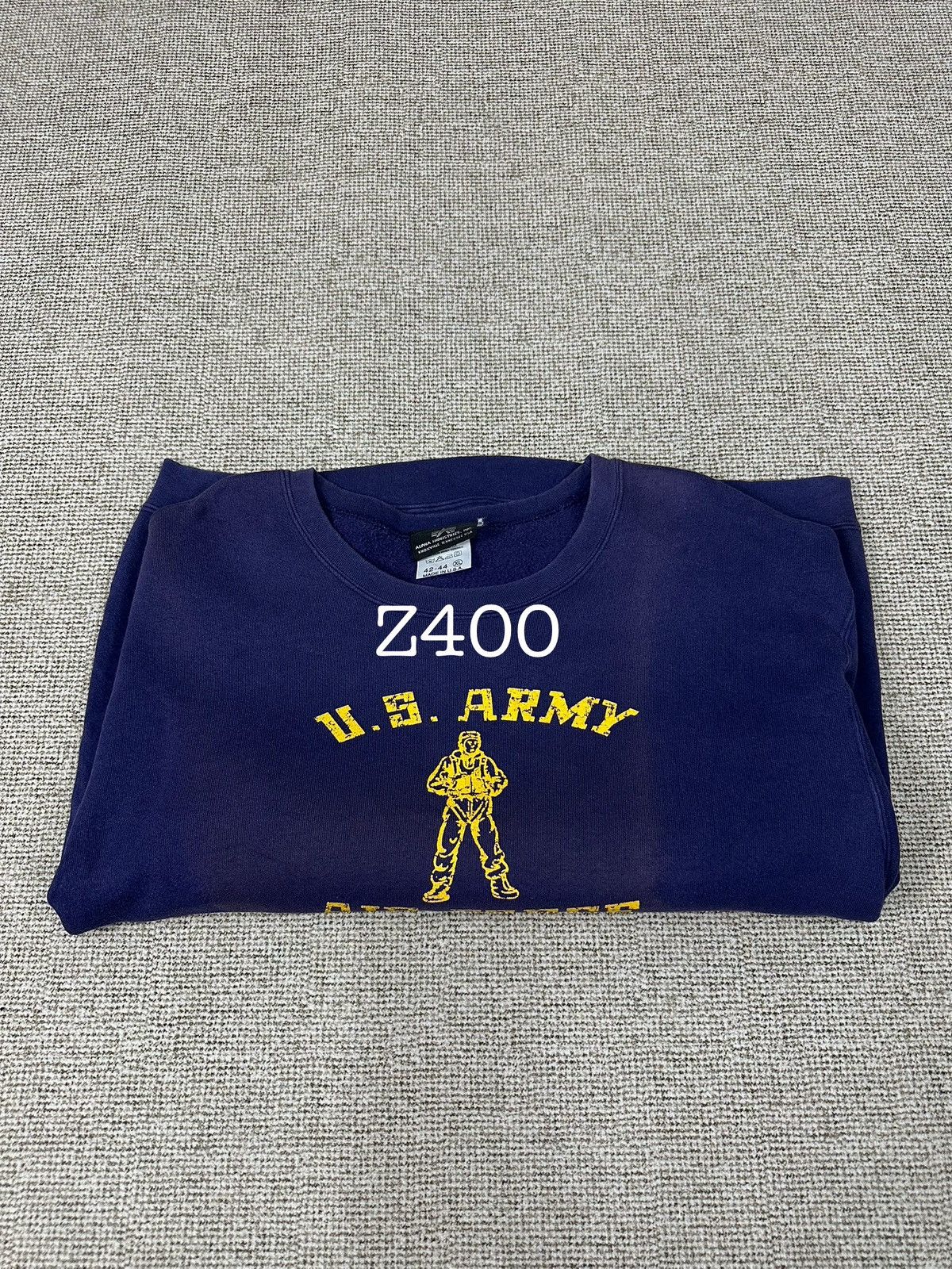 Alpha Industries Vtg Alpha Industries US Army Airforce Faded Sweatshirt Z400 Size US XL / EU 56 / 4 - 15 Thumbnail