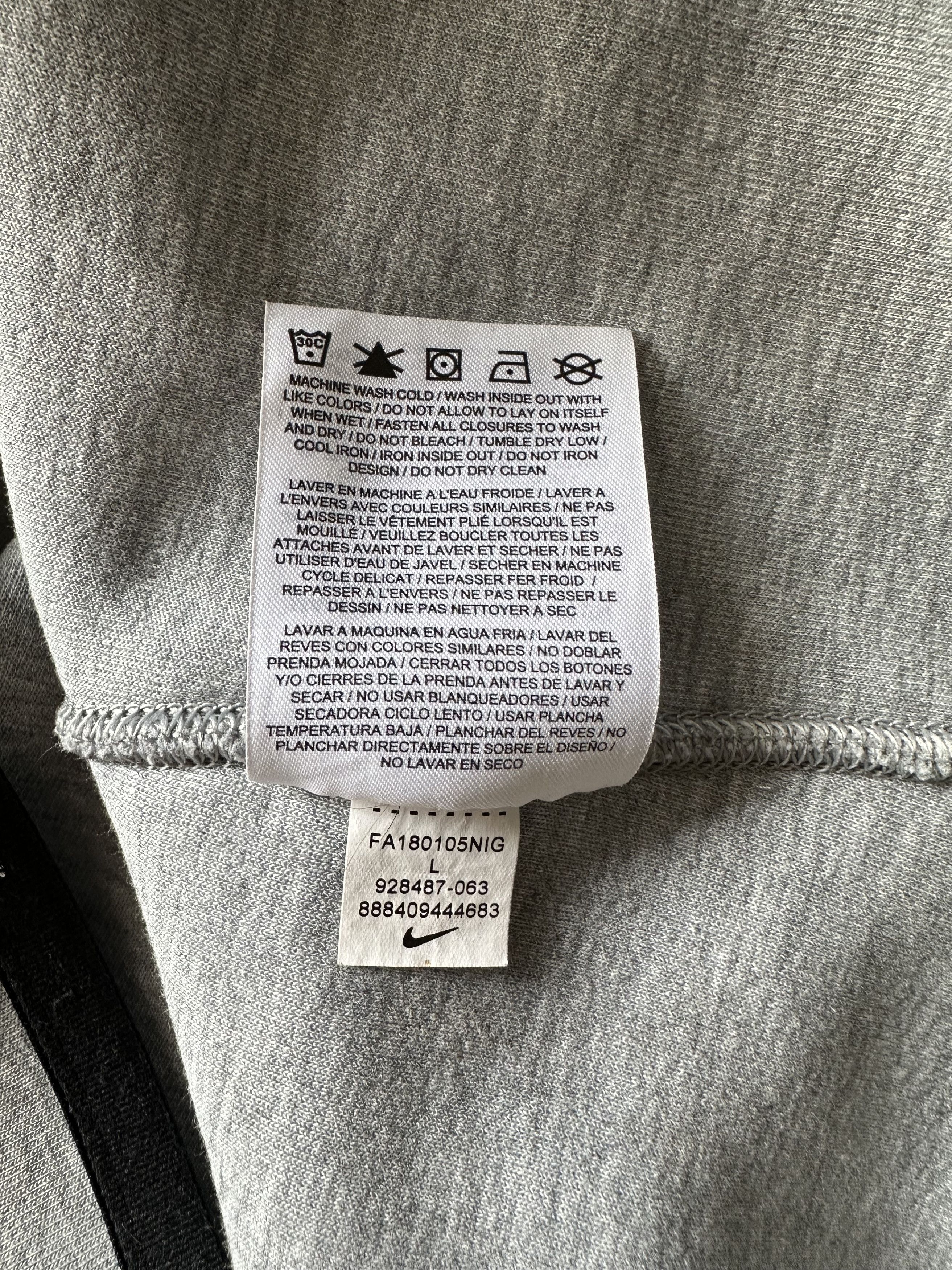 Nike Gray High Collar Tech Sweatshirt Size US L / EU 52-54 / 3 - 5 Thumbnail
