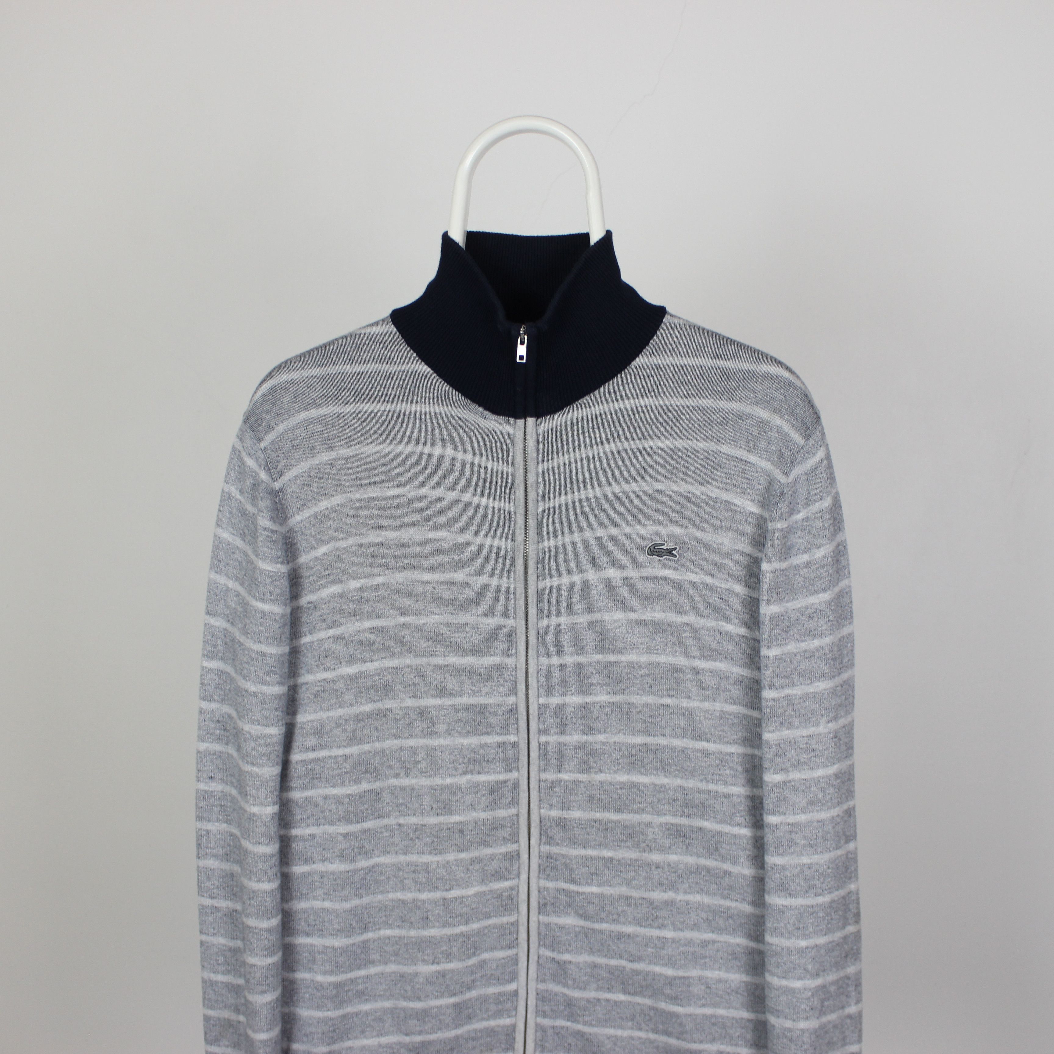 Lacoste Lacoste sweater full zip men M gray striped Size US M / EU 48-50 / 2 - 4 Thumbnail