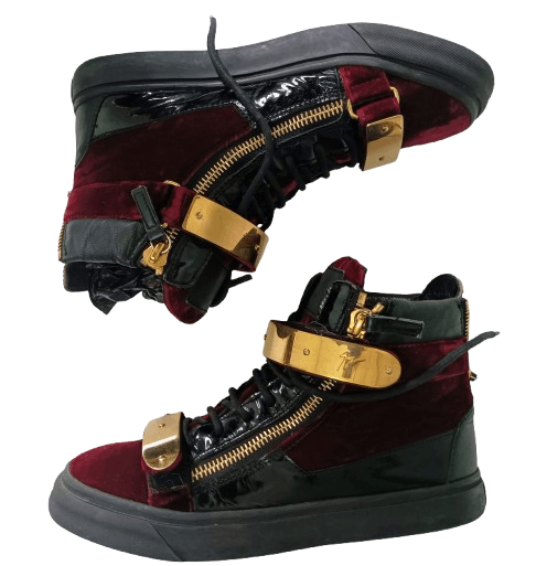 Other Giuseppe Zanotti Navy Blue/Black Coby High Tops[Authentic] Size US 7 / EU 40 - 1 Thumbnail