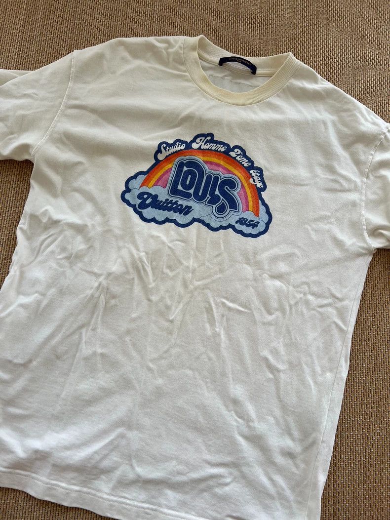 Louis Vuitton Louis Vuitton Colored letter logo printed short sleeves Size US M / EU 48-50 / 2 - 1 Thumbnail