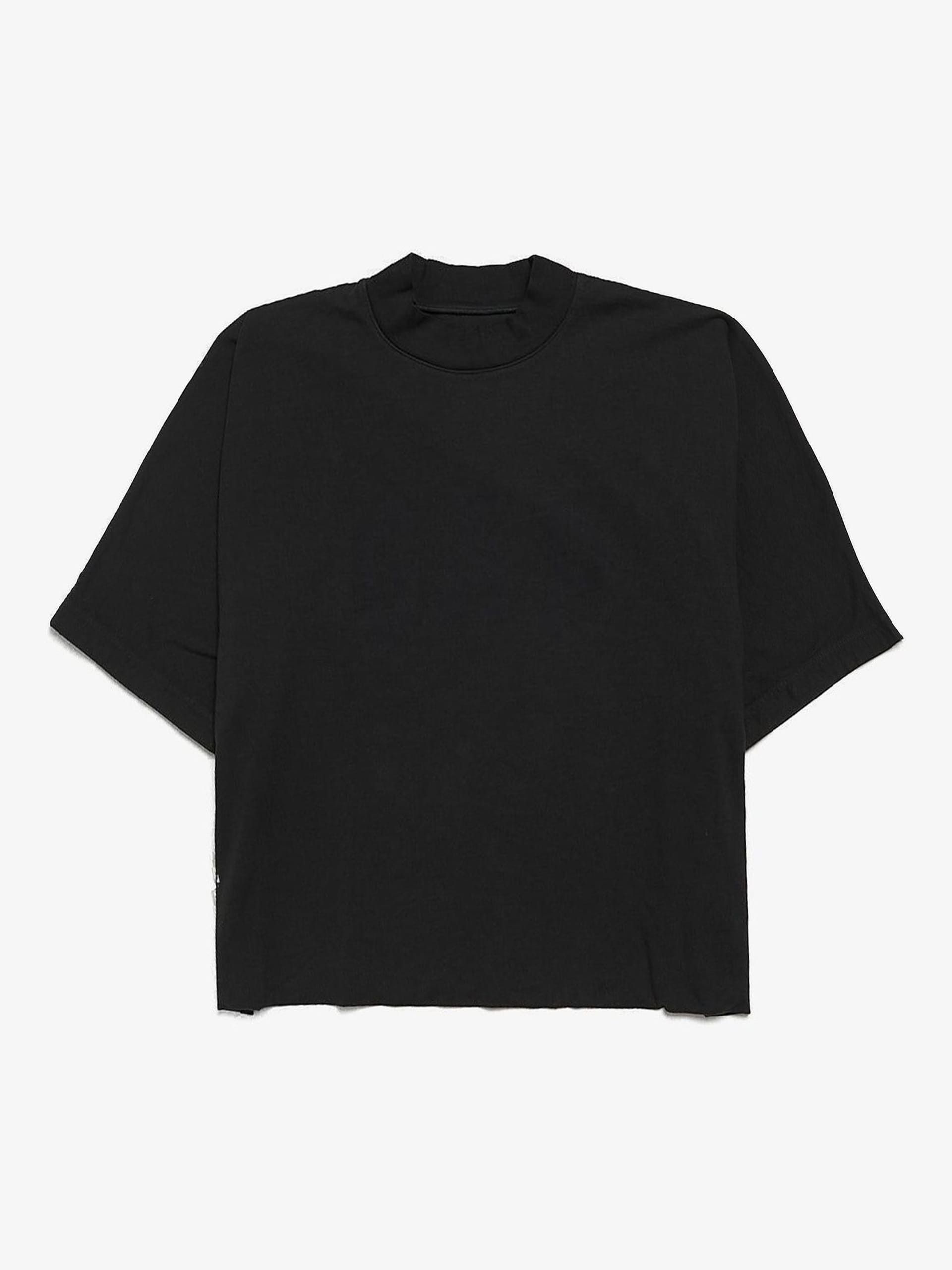 Navy Black Pigeon Printed Oversized T-Shirt