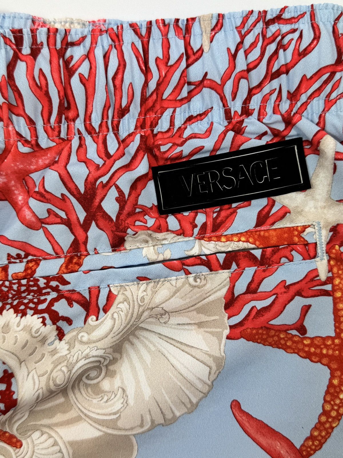 Versace SEASCAPE PRINT SWIM SHORTS Size US 34 / EU 50 - 3 Thumbnail