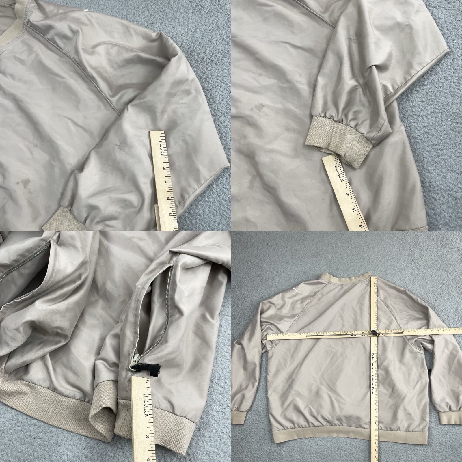 Nike VINTAGE Nike Golf Jacket Mens 2XL Brown Beige 1/4 Button Pullover Windbreaker Short All Seasons Logo Nike Mens Size US XXL / EU 58 / 5 - 9 Thumbnail