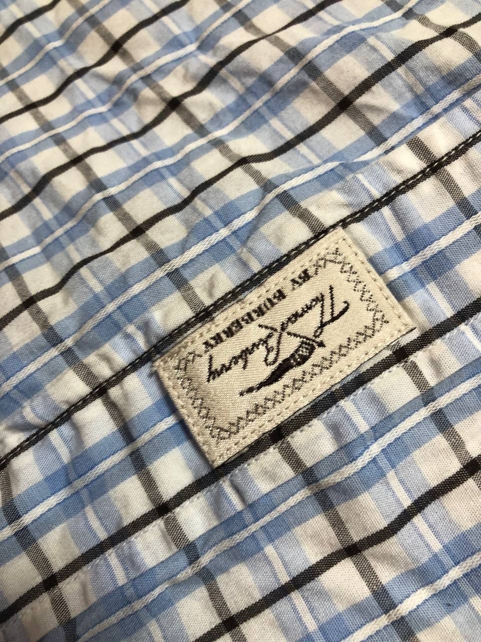 Burberry Vintage Thomas Burberry Checkered Button Up Shirt Size L Size US L / EU 52-54 / 3 - 4 Thumbnail