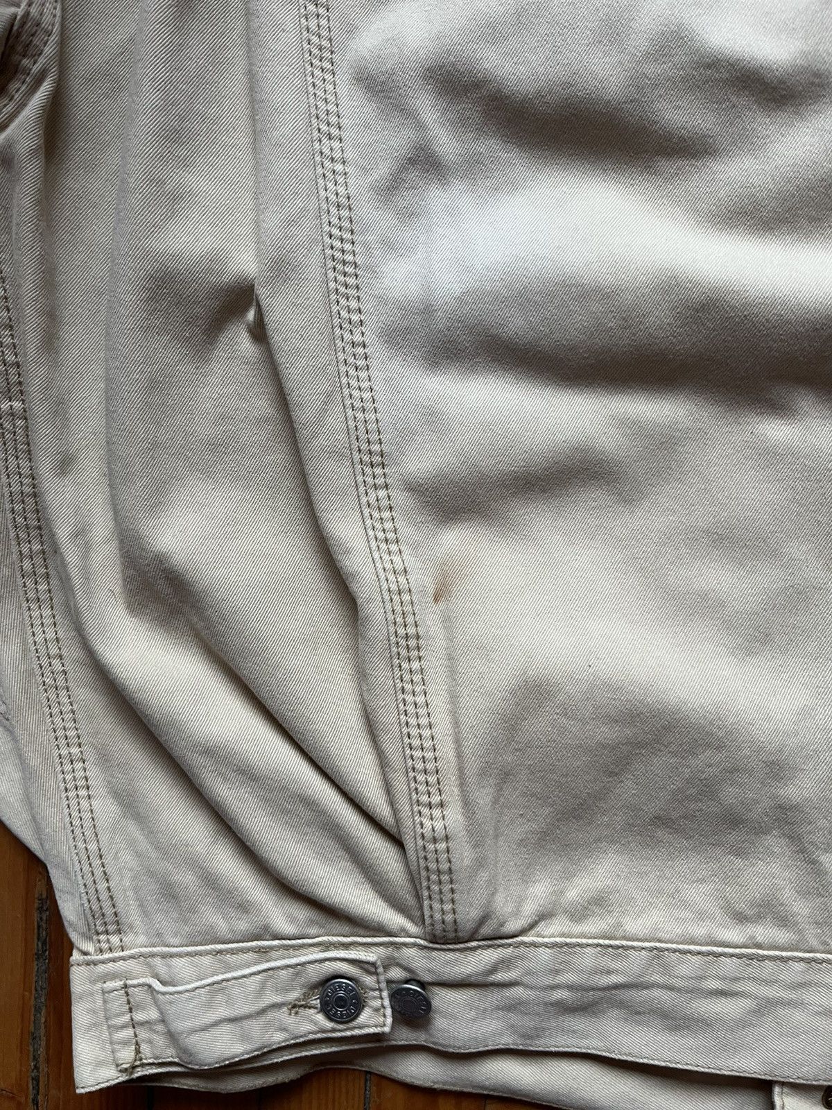 Diesel Vintage Diesel Streetwear Distressed Beige Denim Jacket Size US M / EU 48-50 / 2 - 7 Thumbnail