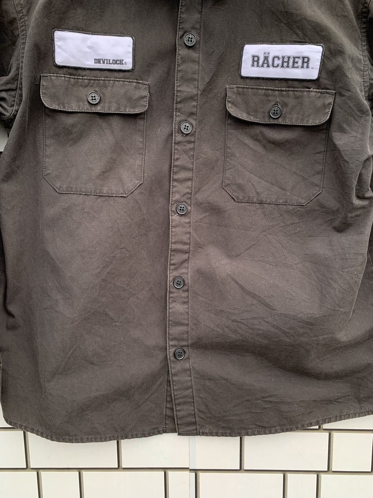 Devilock Vintage Devilock Venggance Sun Faded Workwear Shirts Size US M / EU 48-50 / 2 - 4 Thumbnail