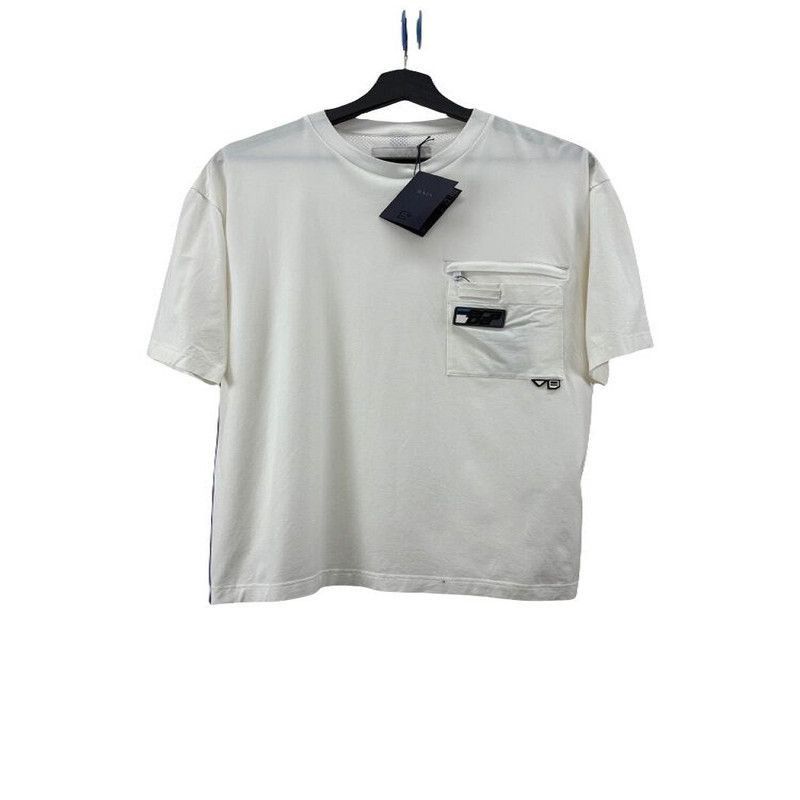 Prada Prada White Short Sleeve TShirt for Men-2506 Size US L / EU 52-54 / 3 - 2 Thumbnail