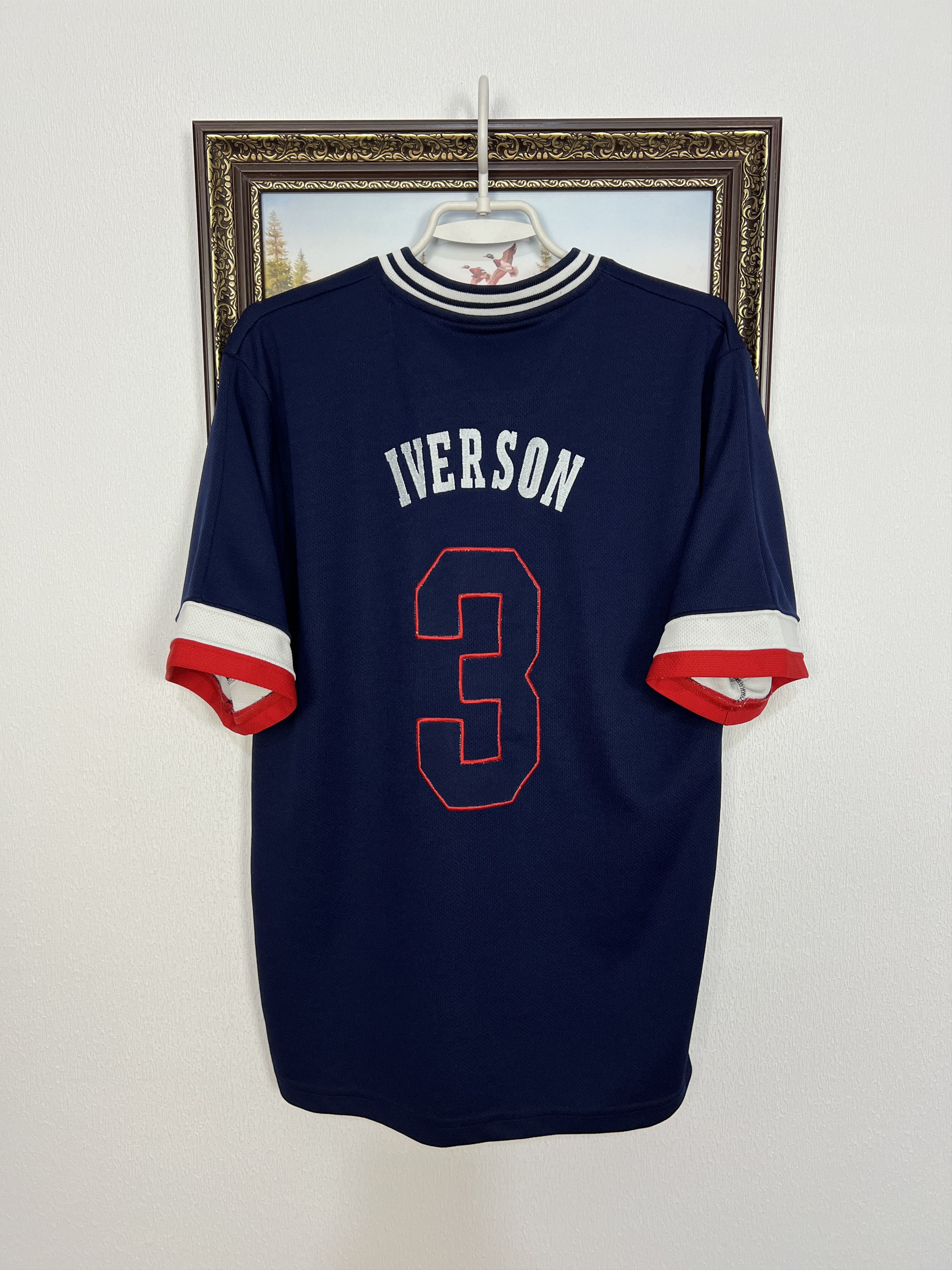 Starter Philadelphia 76ers Iverson NBA Warm Up Shooting Jersey Size US M / EU 48-50 / 2 - 8 Thumbnail