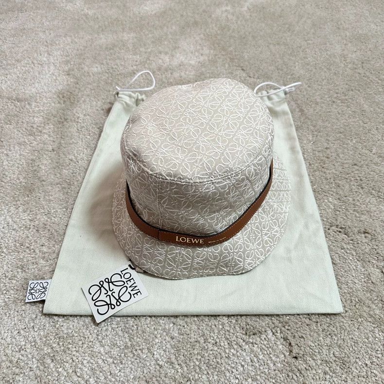 Loewe LOEWE size 59 Ladies' Fisherman Hat in Black and White Colo Size ONE SIZE - 2 Thumbnail