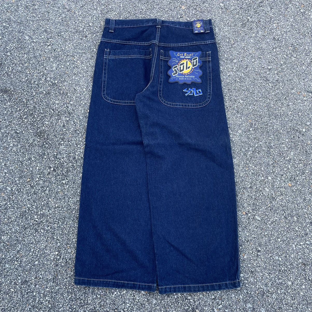 image of Jnco x Southpole Navy Solo Jeans, Men's (Size 36)