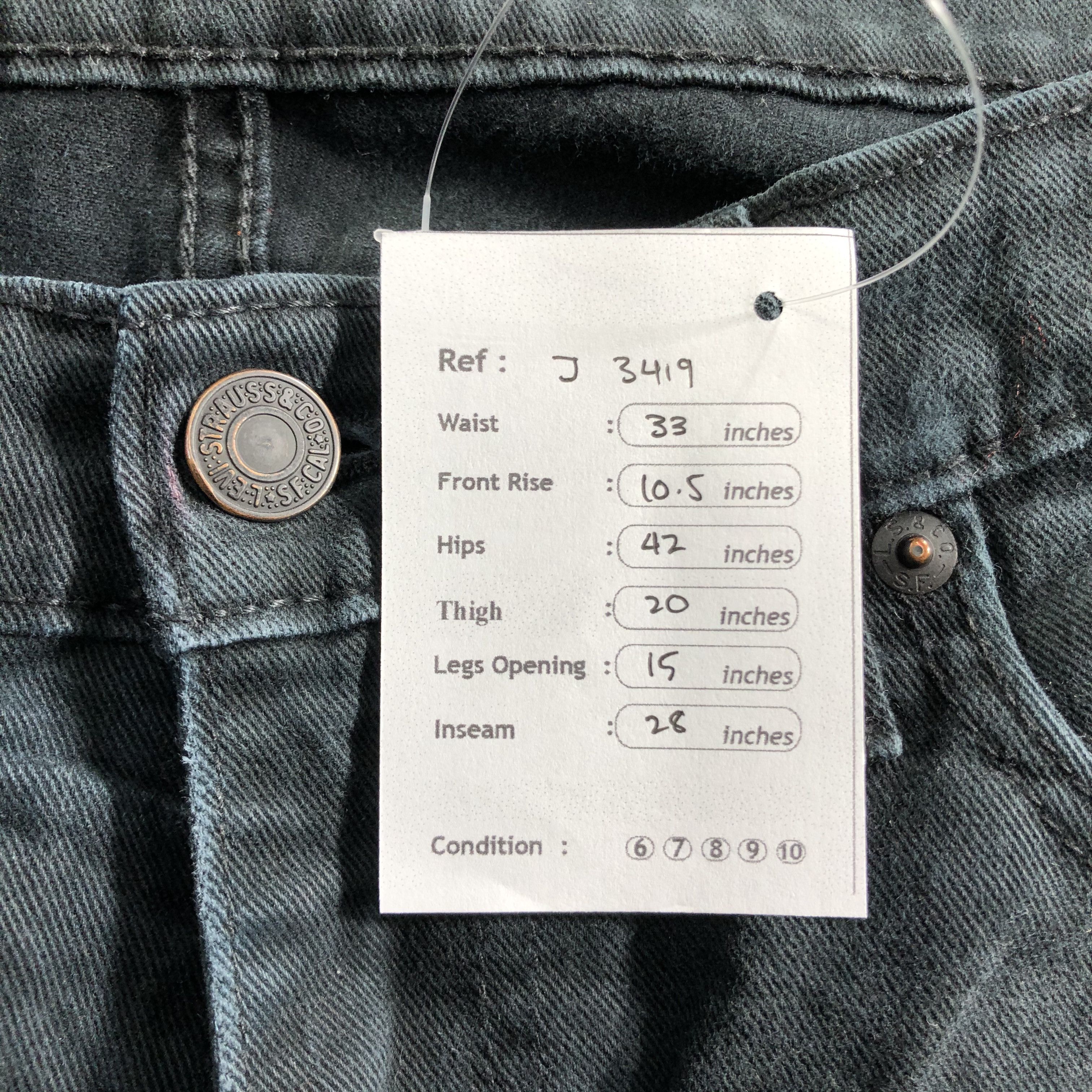 Levi's Vintage Levis 513 Jeans-J3419 Size US 33 - 11 Thumbnail