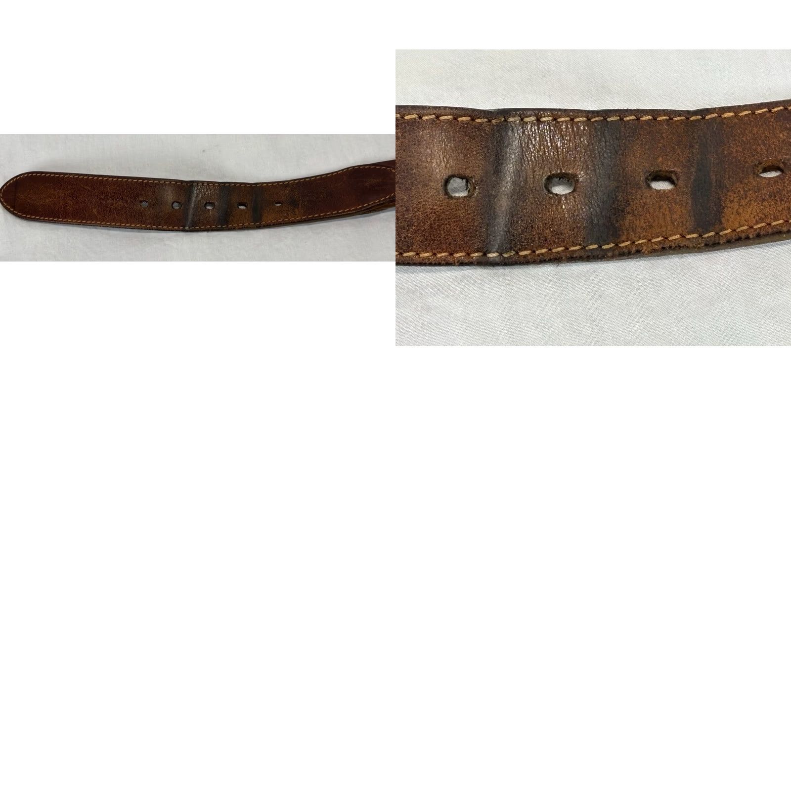 Coach VINTAGE Coach Belt Leather Brown Grosgrain Ribbon 40 Italy Men’s Size 40 Brown Leather Coach Belt 1.25” USA? Size 40 - 8 Thumbnail