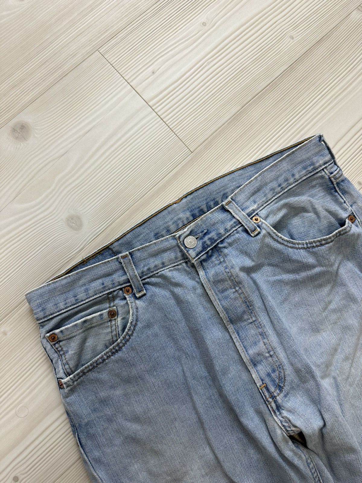 Levi's Vintage Clothing Baby blue vintage jeans Levi’s 02’ 501 34/34 Size US 34 / EU 50 - 4 Thumbnail