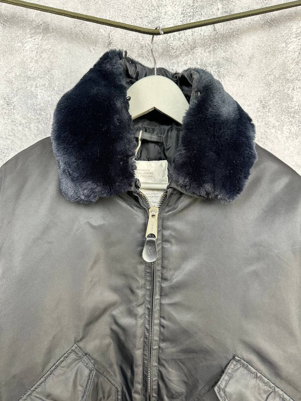 Alpha Industries Jacket Flyers USAF MA-1 Bomber Nylon Type CWU-45/P Fur Trim Size US M / EU 48-50 / 2 - 4 Thumbnail