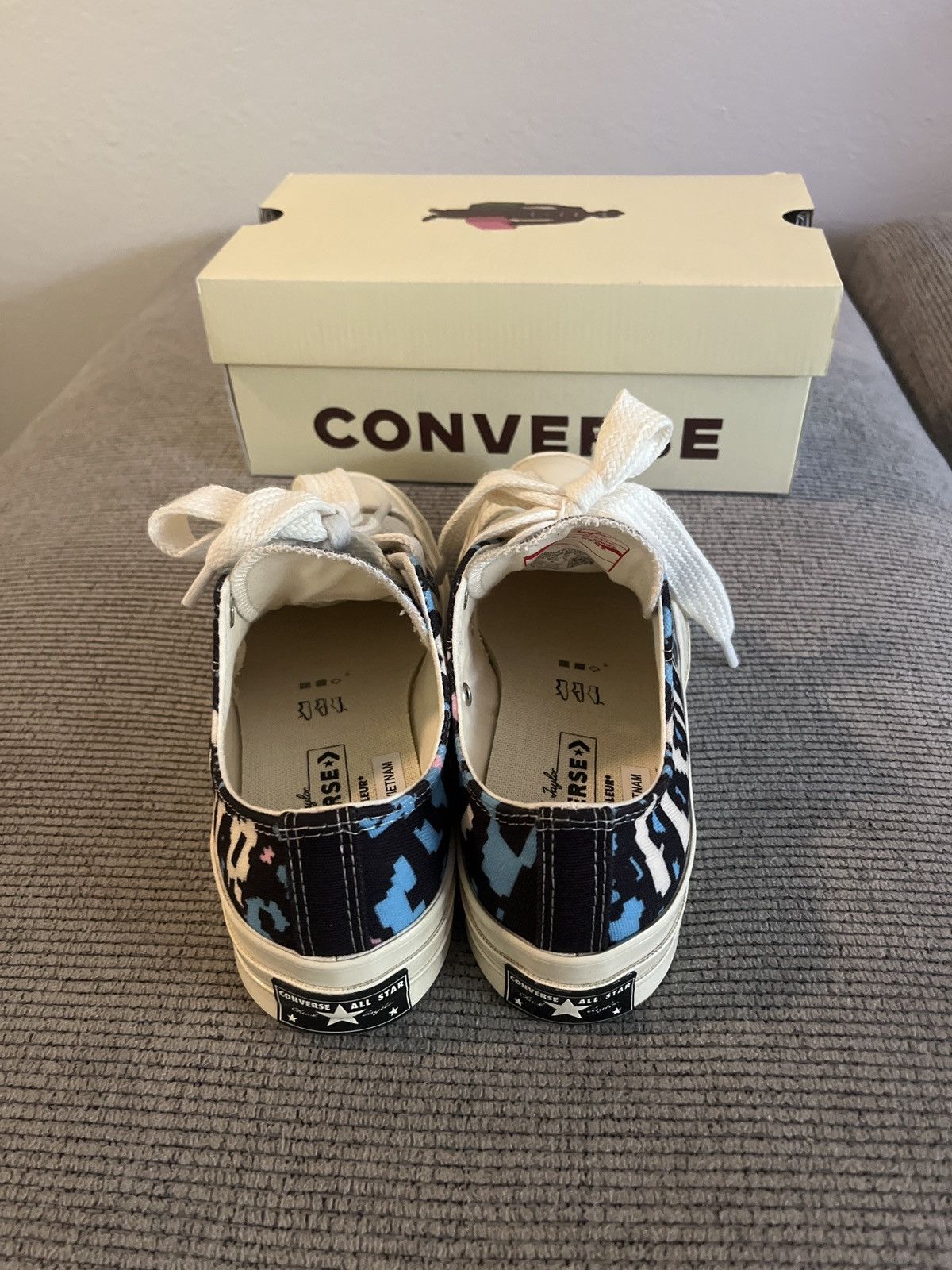Converse × Golf le Fleur Golf le Fleur Chuck 70 Low Camo Pack Teal/Black/AntiqueWhite Size US 8 / IT 38 - 6 Thumbnail