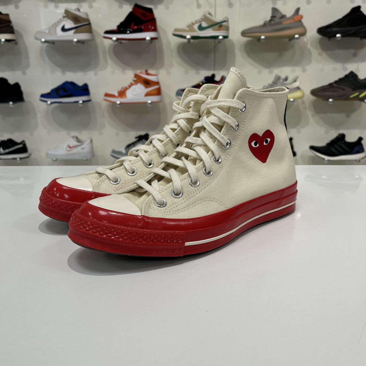 Comme des Garcons PLAY × Converse Converse Chuck Taylor All Star 70 Hi x CDG Play Red Midsole Size US 9 / EU 42 - 1 Thumbnail