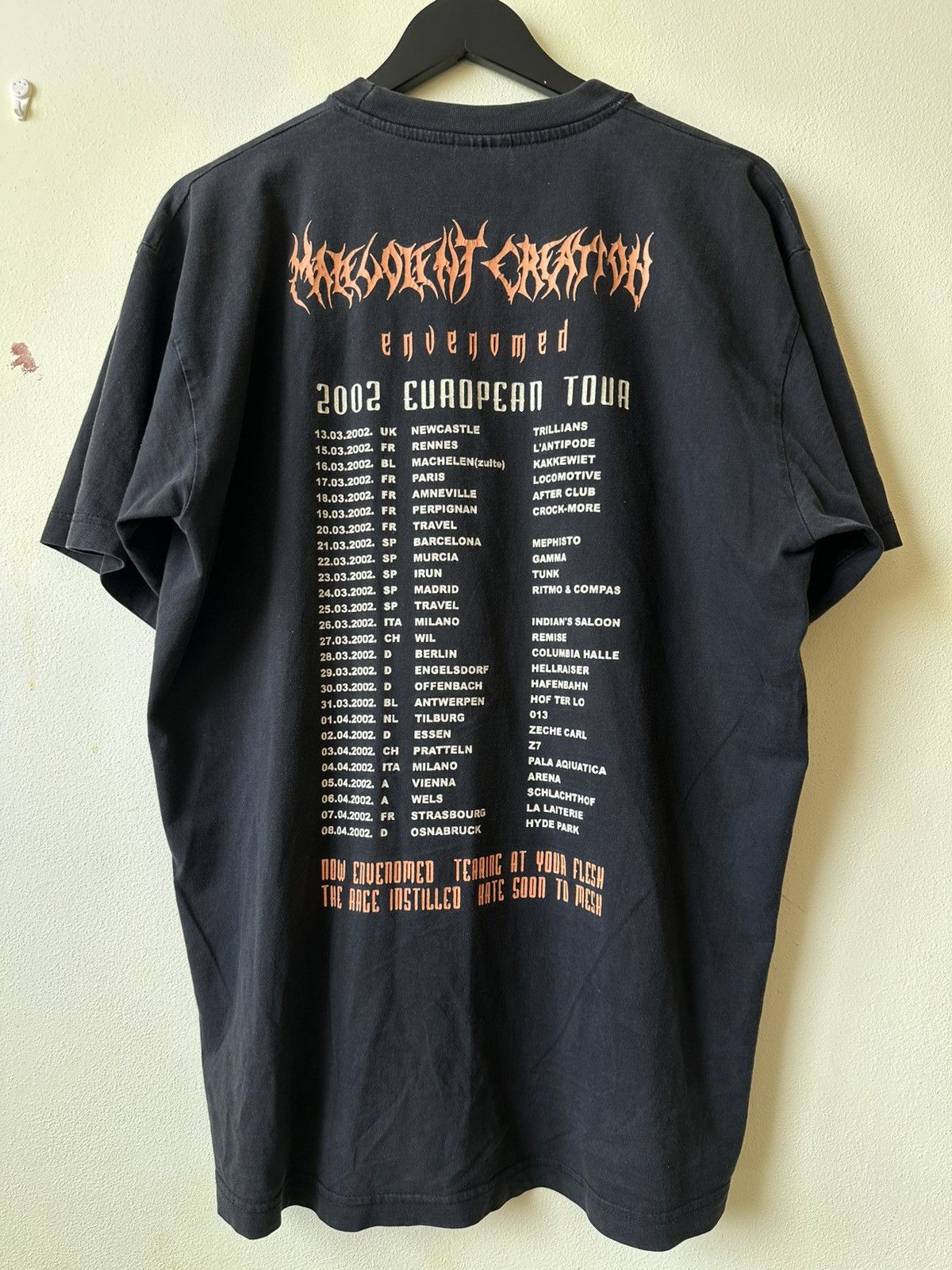 Band Tees Malevolent Creation - Envenomed Tour 2002 vintage t-shirt Size US XL / EU 56 / 4 - 2 Thumbnail
