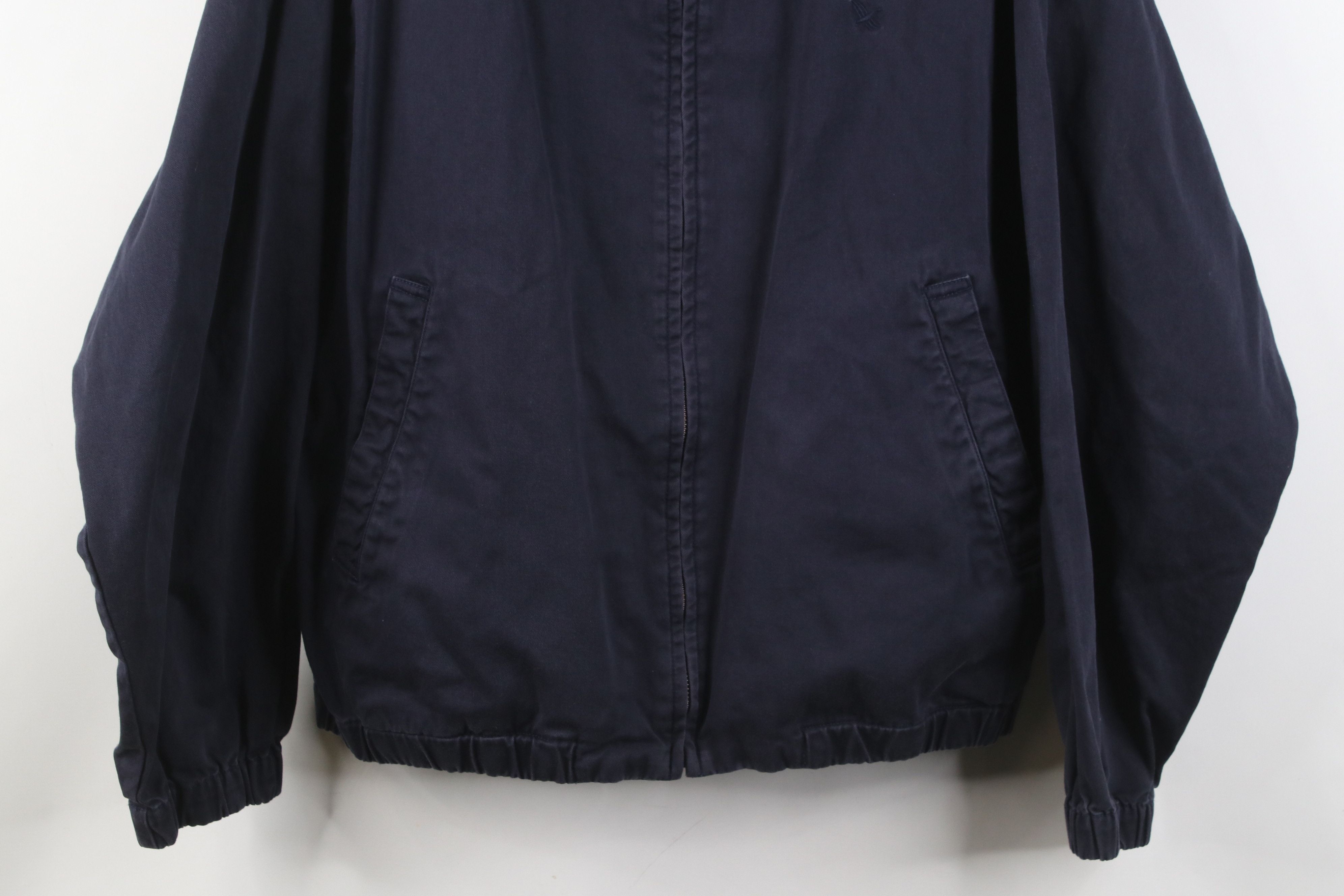 Eddie Bauer Vintage 90s Eddie Bauer Cotton Twill Bomber Jacket Navy Blue Size US M / EU 48-50 / 2 - 3 Thumbnail
