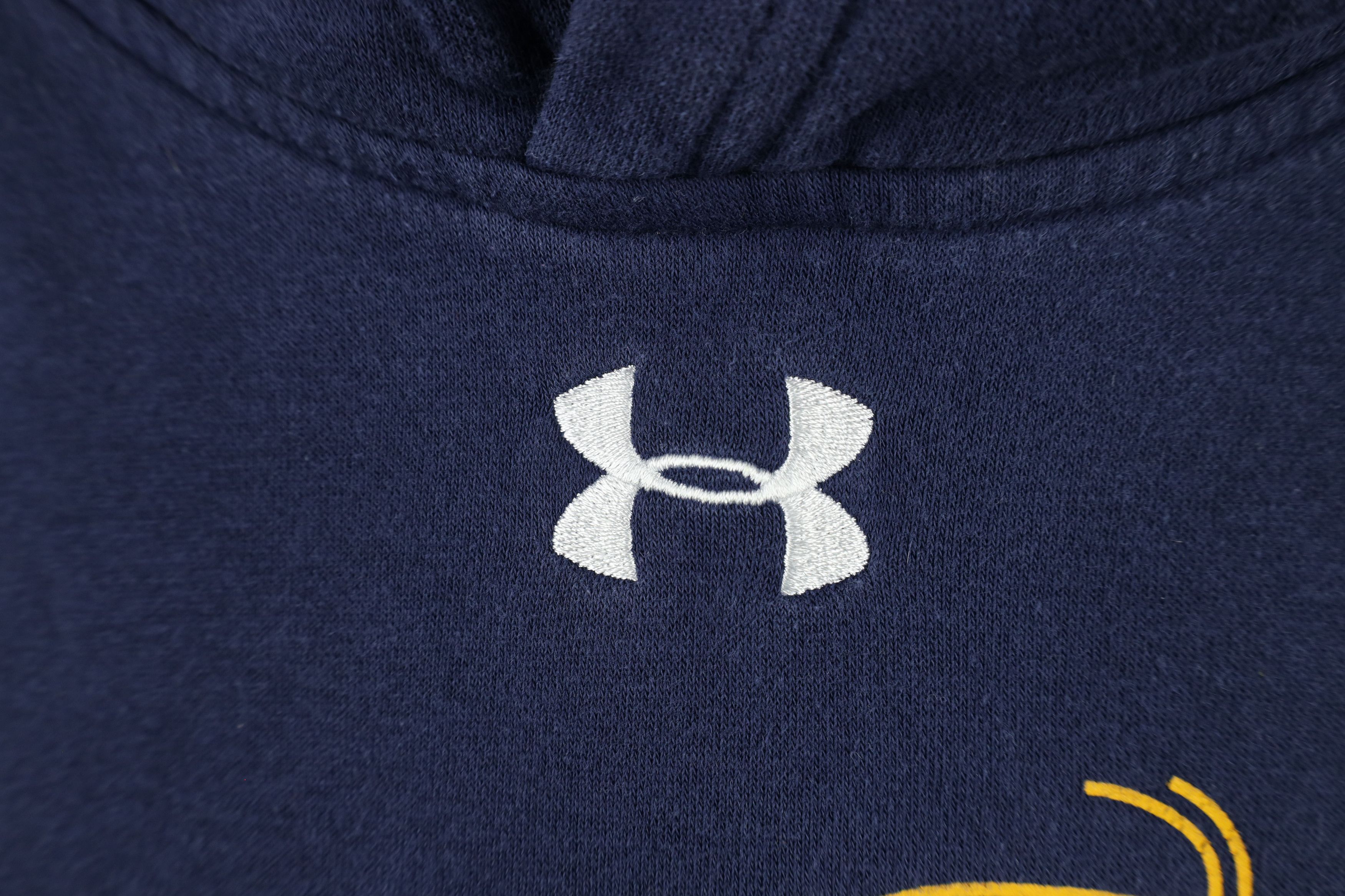 Under Armour × Vintage Under Armour University Basketball Hoodie Sweatshirt Blue Size US M / EU 48-50 / 2 - 5 Thumbnail