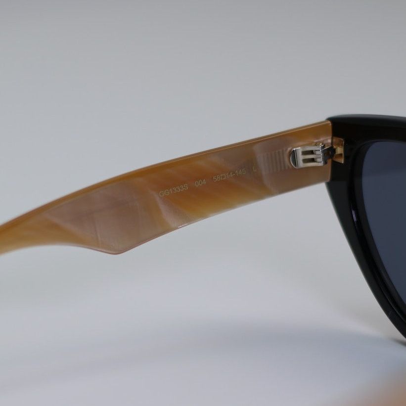 Gucci Gucci Sunglasses GG1333S 004 Shiny Black/BlueWomen Authentic Size ONE SIZE - 4 Thumbnail
