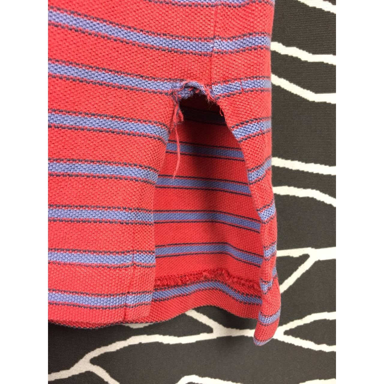 Polo Ralph Lauren × Vintage Vtg Polo Ralph Lauren Iconic Pony Logo Striped Polo Tee Size US L / EU 52-54 / 3 - 6 Thumbnail