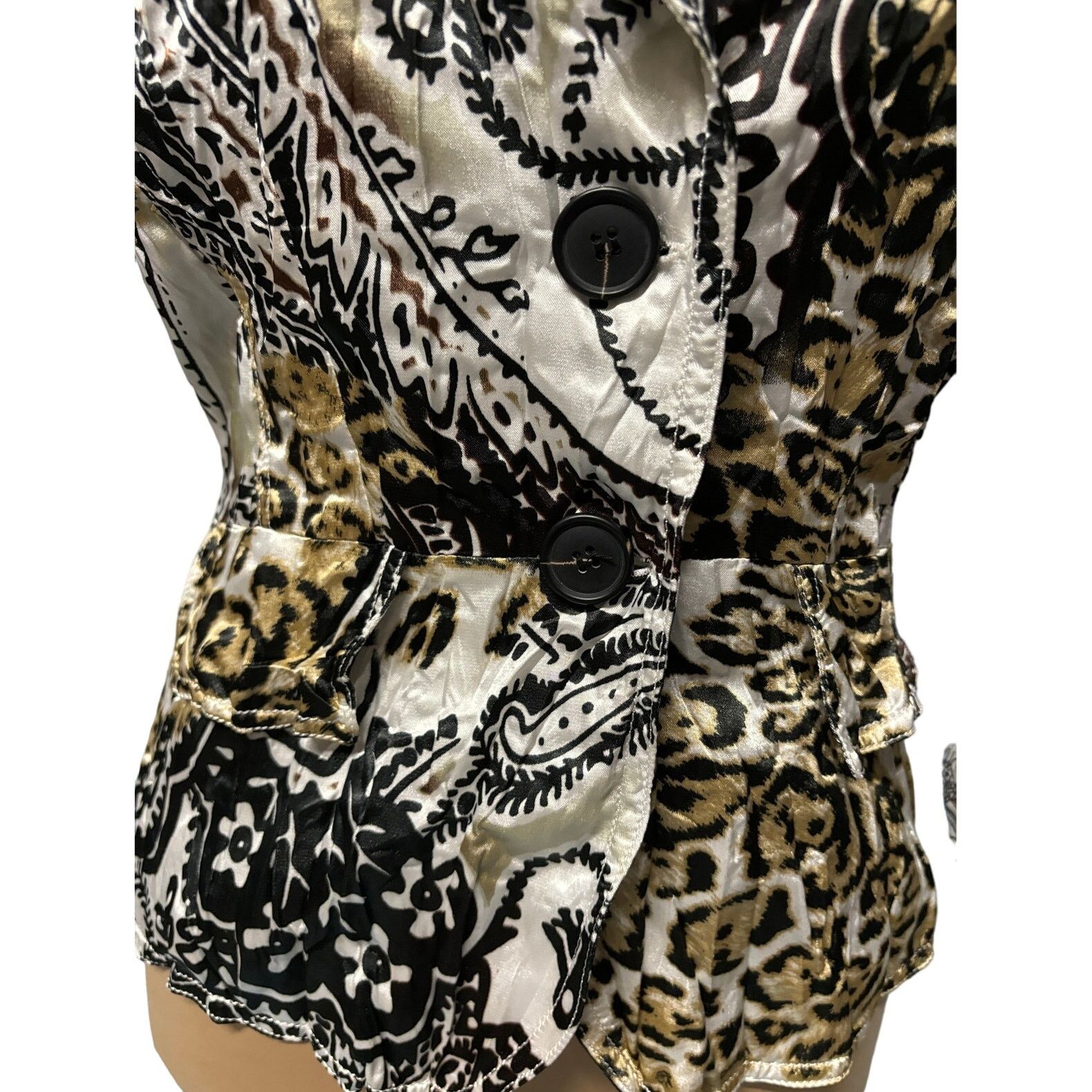 Alberto ALBERTO MAKALI Women’s Abstract Animal Print Jacket |Size 10 Size L / US 10 / IT 46 - 3 Thumbnail