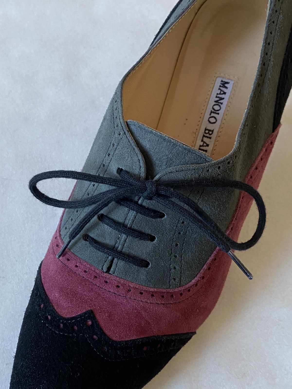 Manolo Blahnik Manolo Blahnik Lace Up Y2K Heels Shoes Size US 7.5 / IT 37.5 - 6 Thumbnail