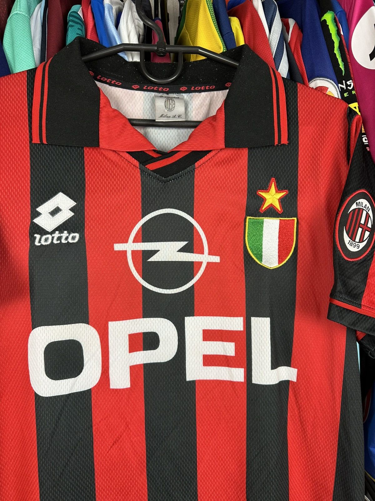 Other AC Milan football shirt 1994/1995 Soccer Jersey Lotto Italy Size US S / EU 44-46 / 1 - 2 Thumbnail