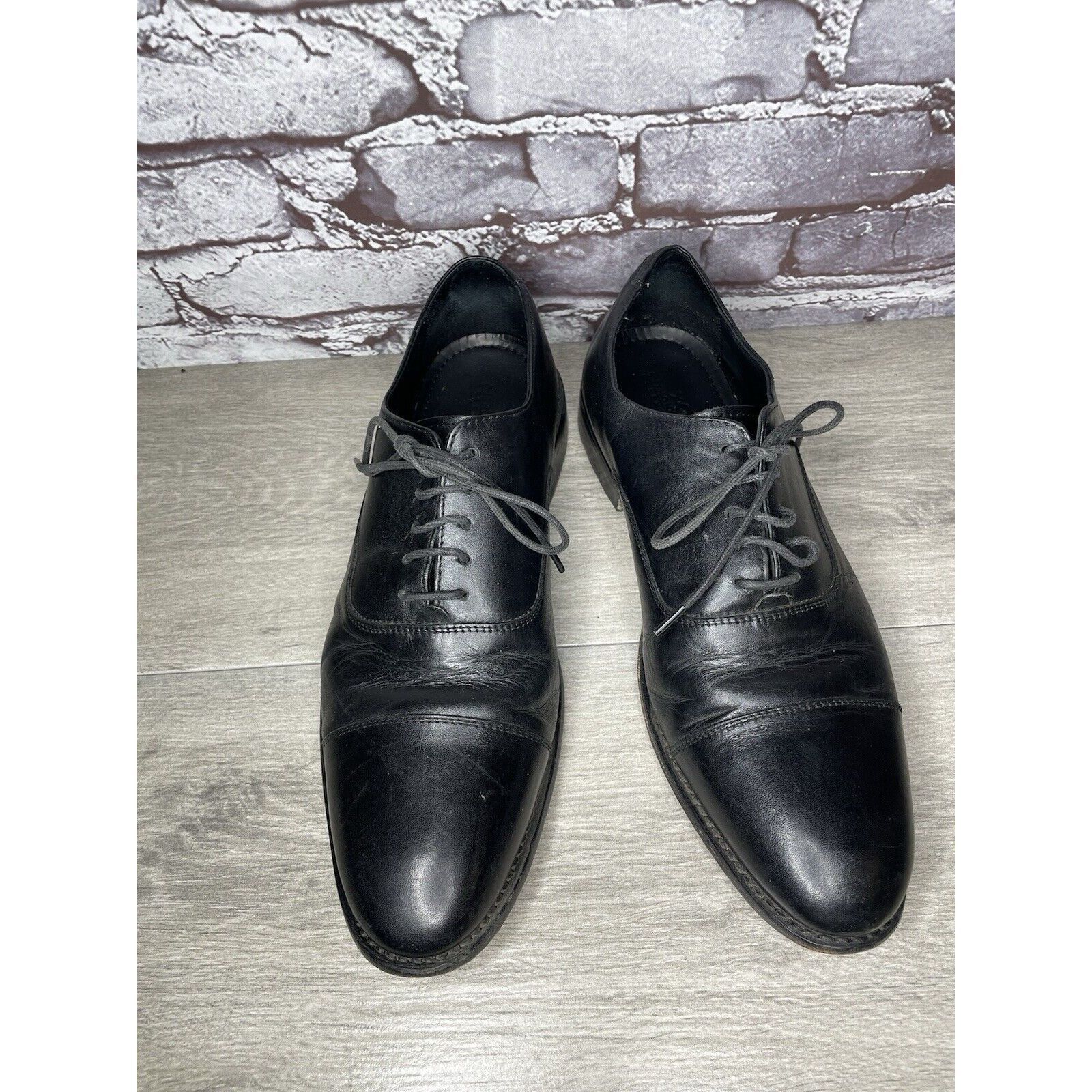 Other ANTHONY VEER Essentials Black Leather Goodyear Oxfords Cap T Size US 10 / EU 43 - 24 Thumbnail