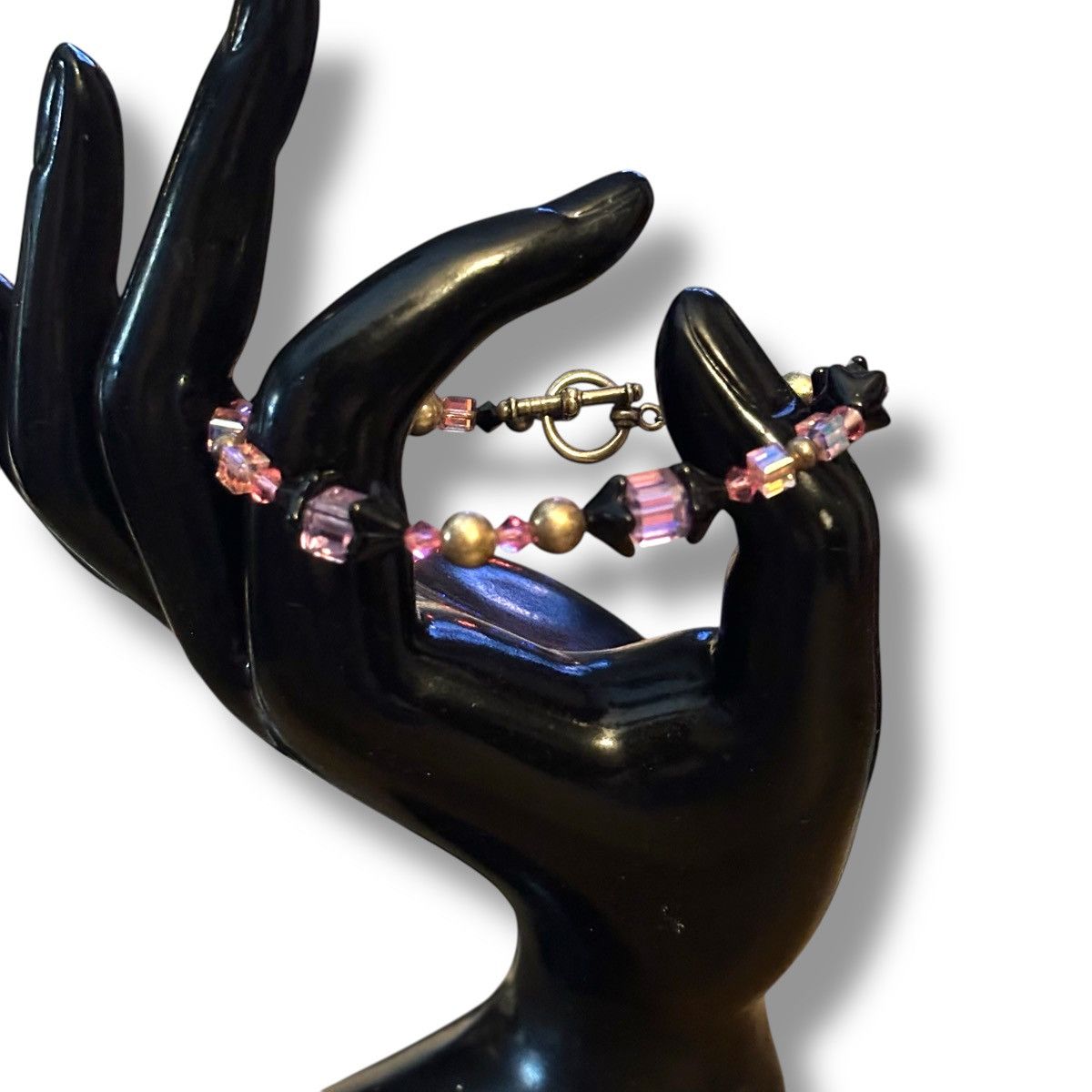 Other Pink crystal bead toggle bracelet Size ONE SIZE - 2 Thumbnail